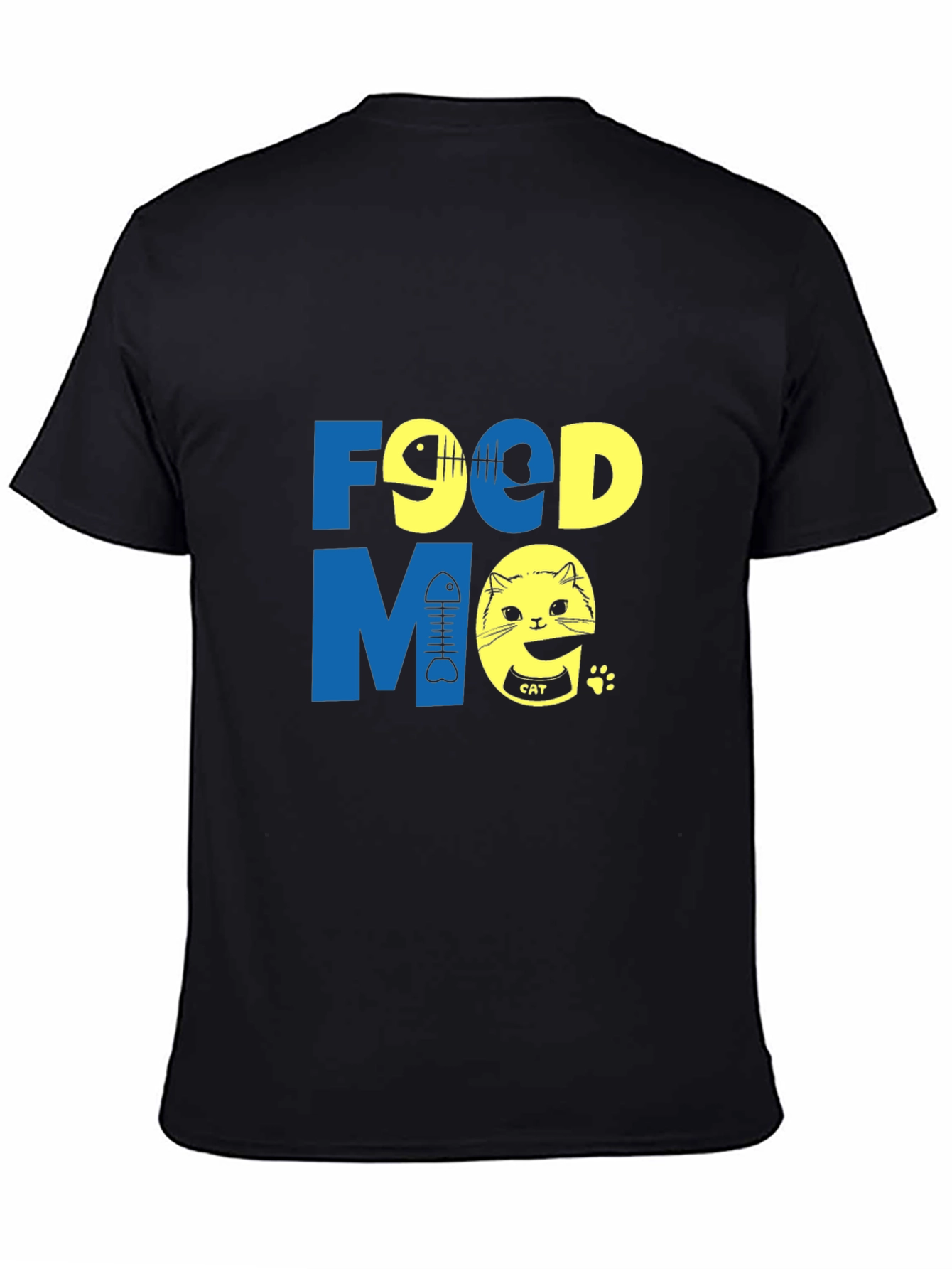 Funny Food Me Cat Graphic T-Shirt