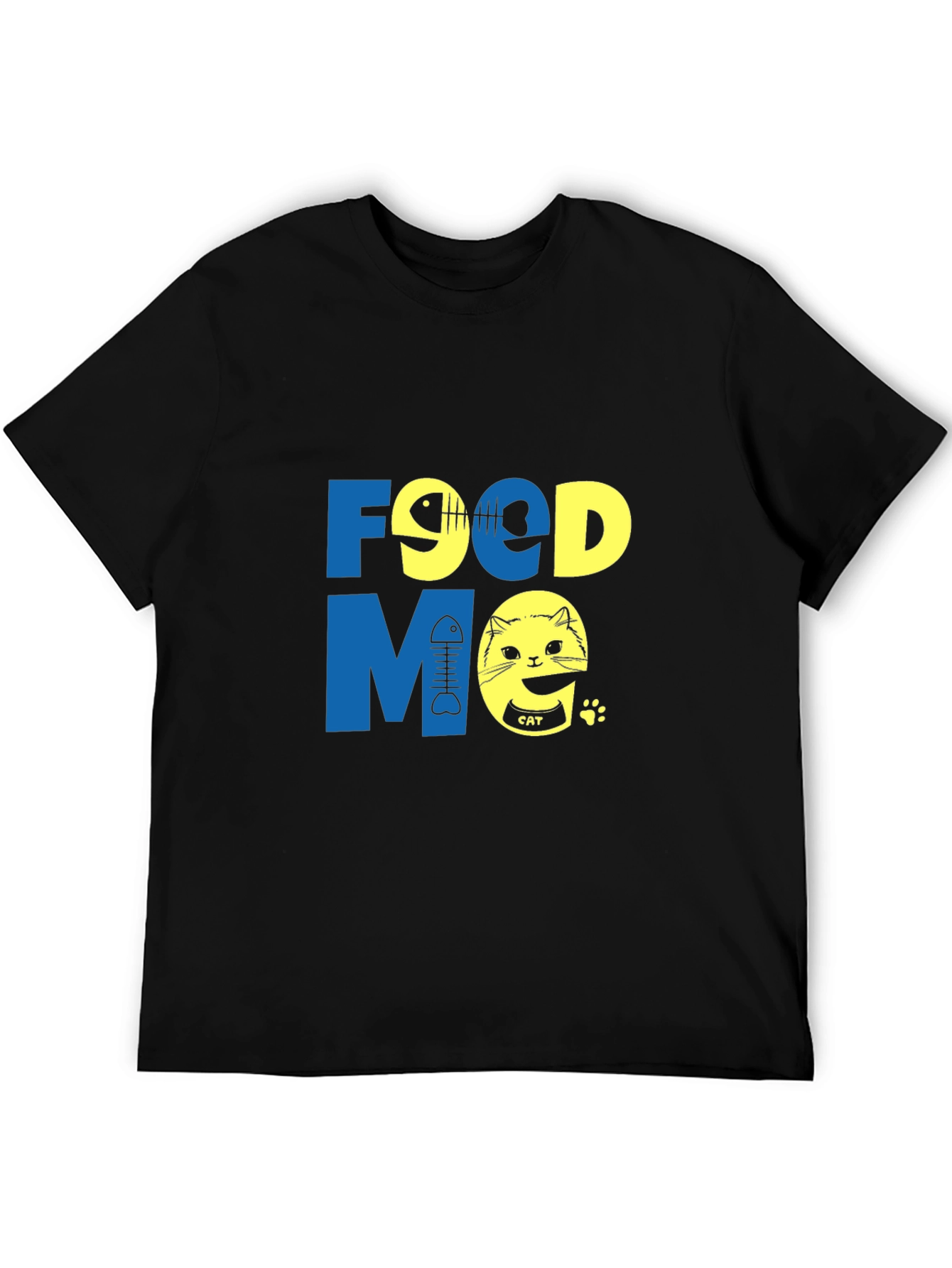 Funny Food Me Cat Graphic T-Shirt