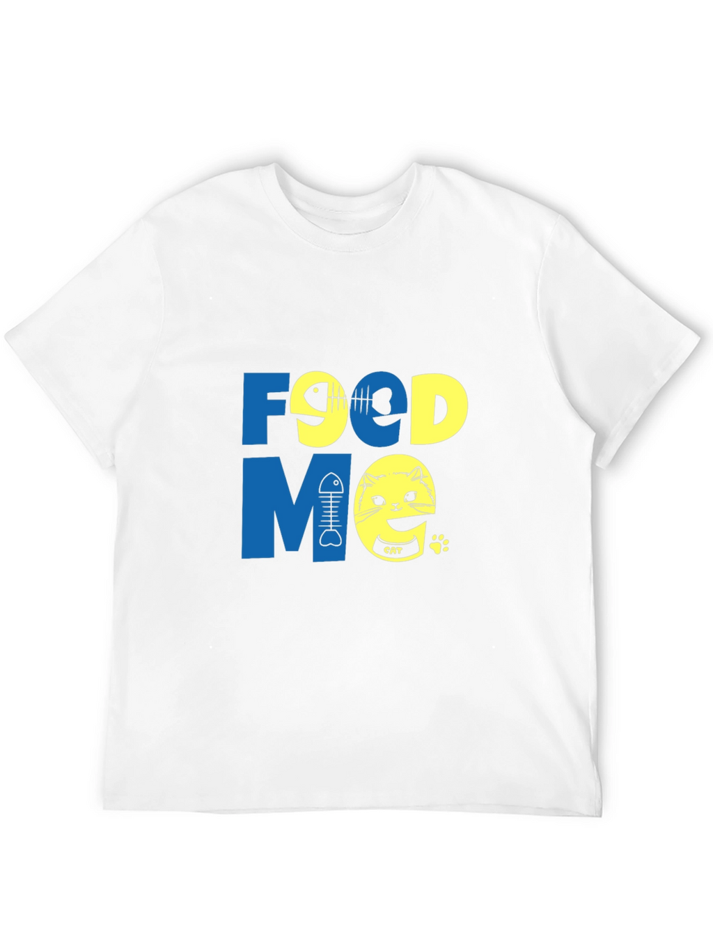 Funny Food Me Cat Graphic T-Shirt