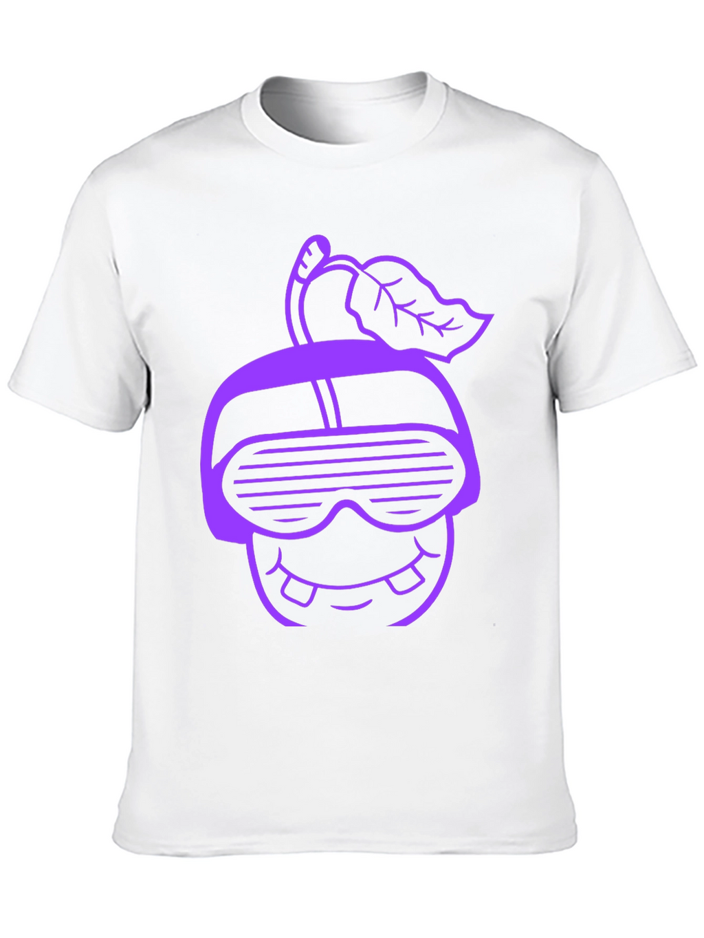 Funky Fruit Graphic Tee - Black Cotton Shirt