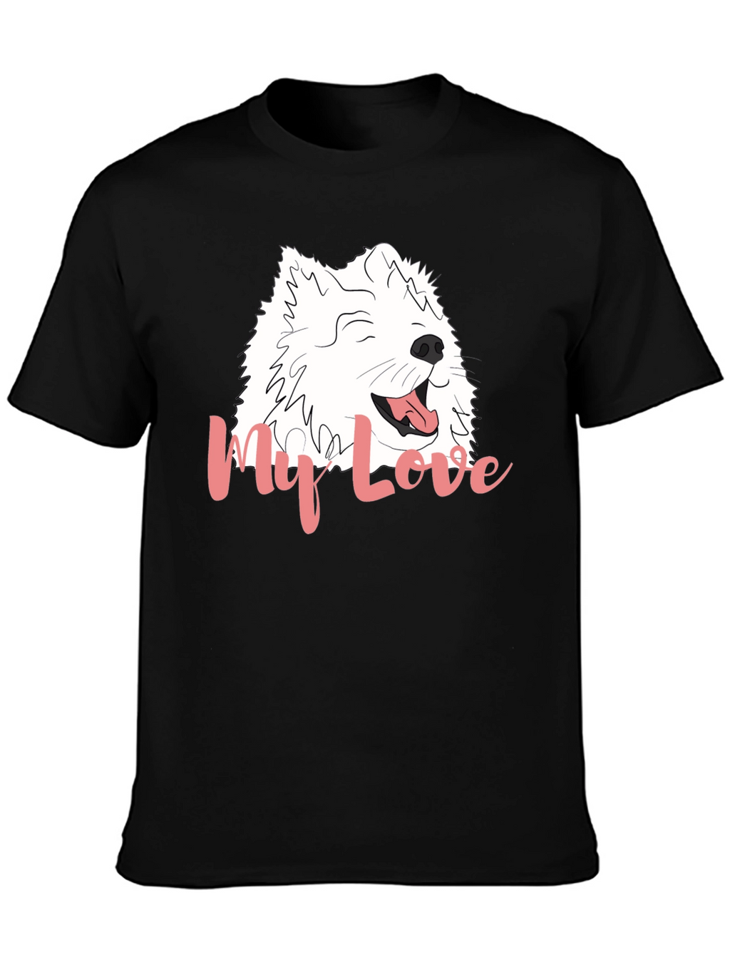 My Love Dog Graphic Black T-Shirt