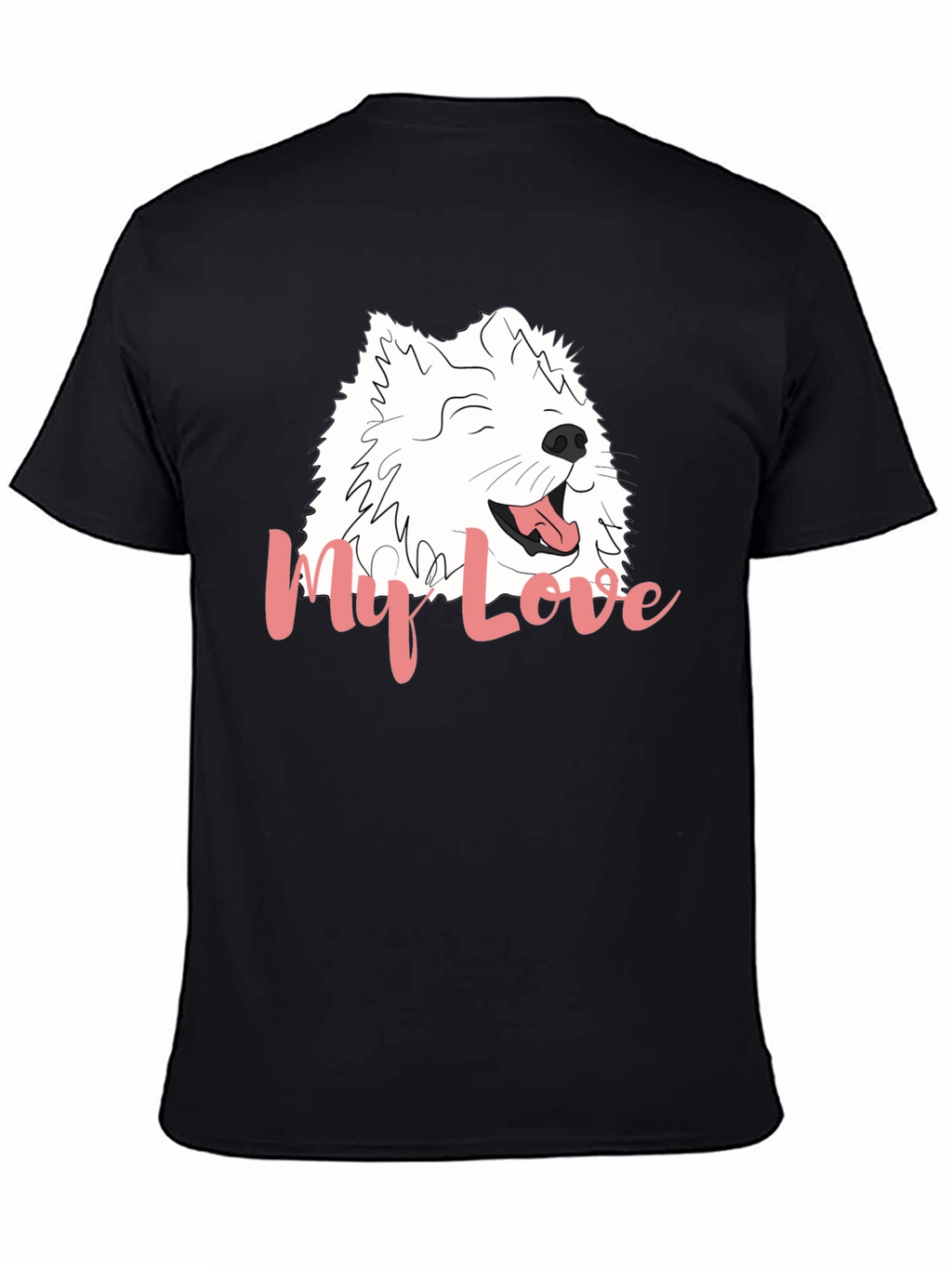 My Love Dog Graphic Black T-Shirt