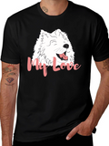 My Love Dog Graphic Black T-Shirt