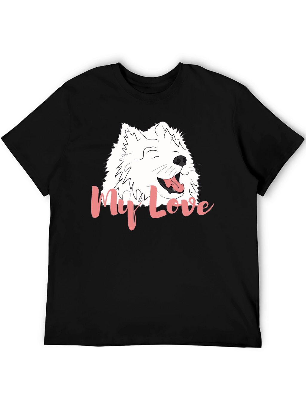 My Love Dog Graphic Black T-Shirt