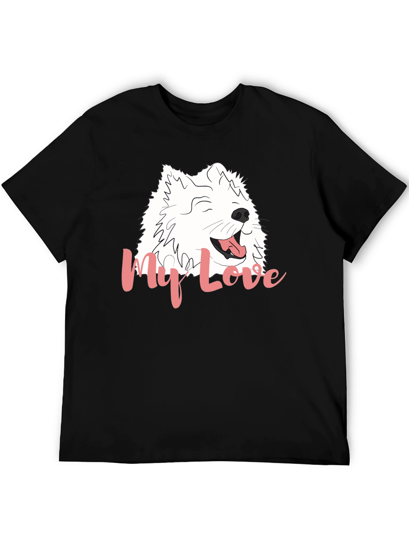 My Love Dog Graphic Black T-Shirt