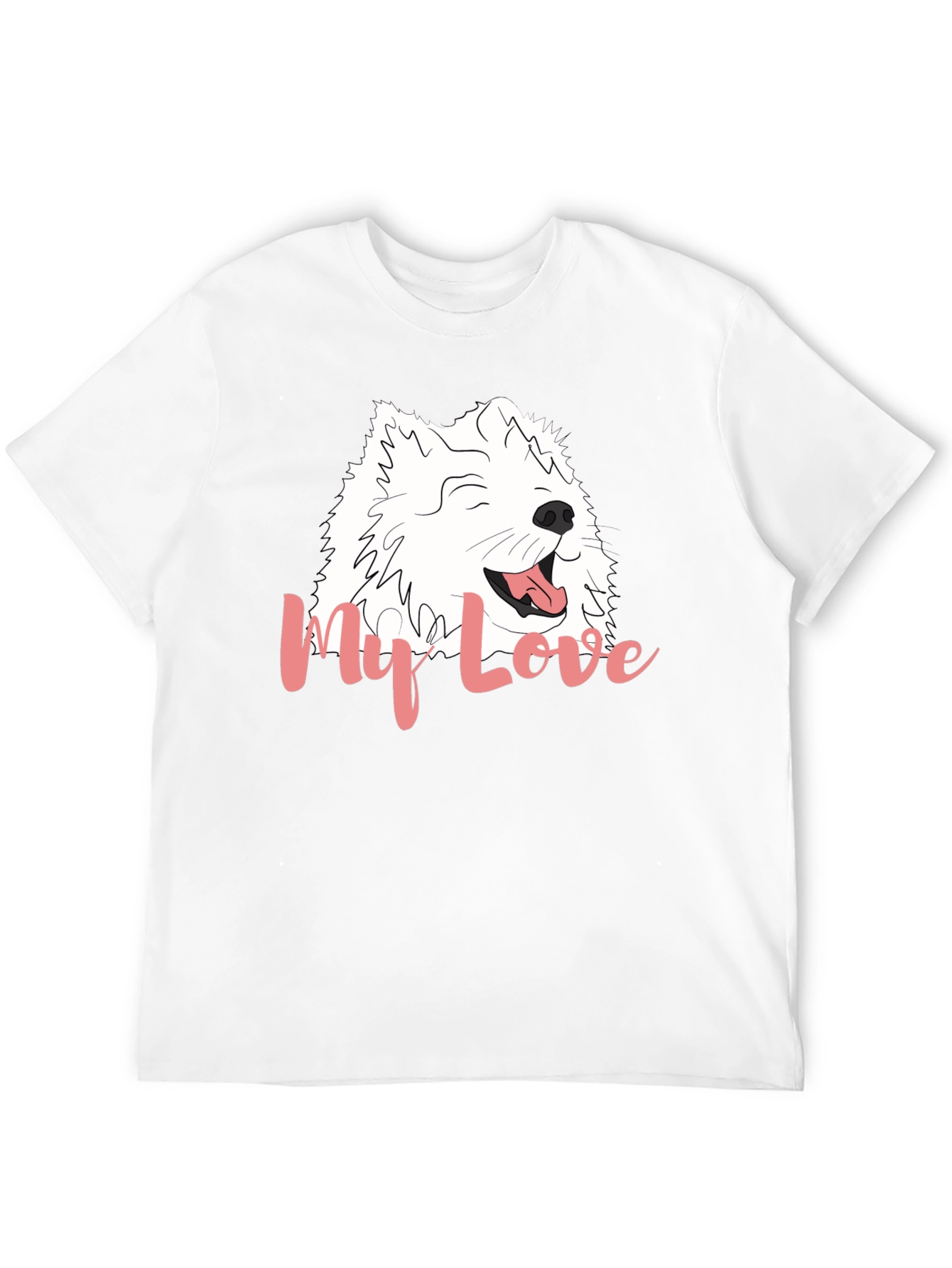 My Love Dog Graphic Black T-Shirt