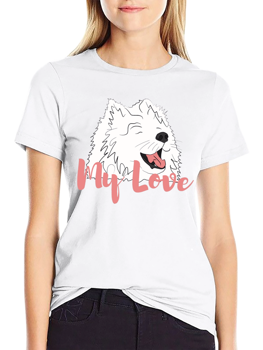 My Love Dog Graphic Black T-Shirt