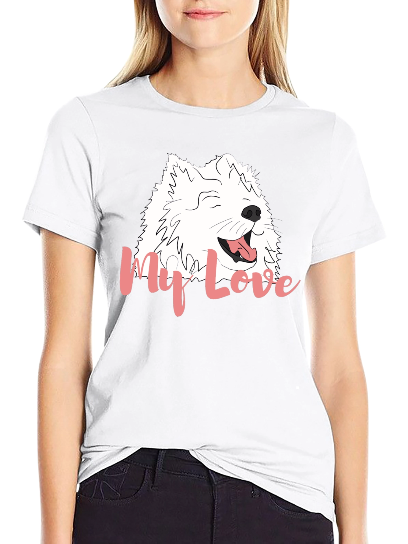 My Love Dog Graphic Black T-Shirt