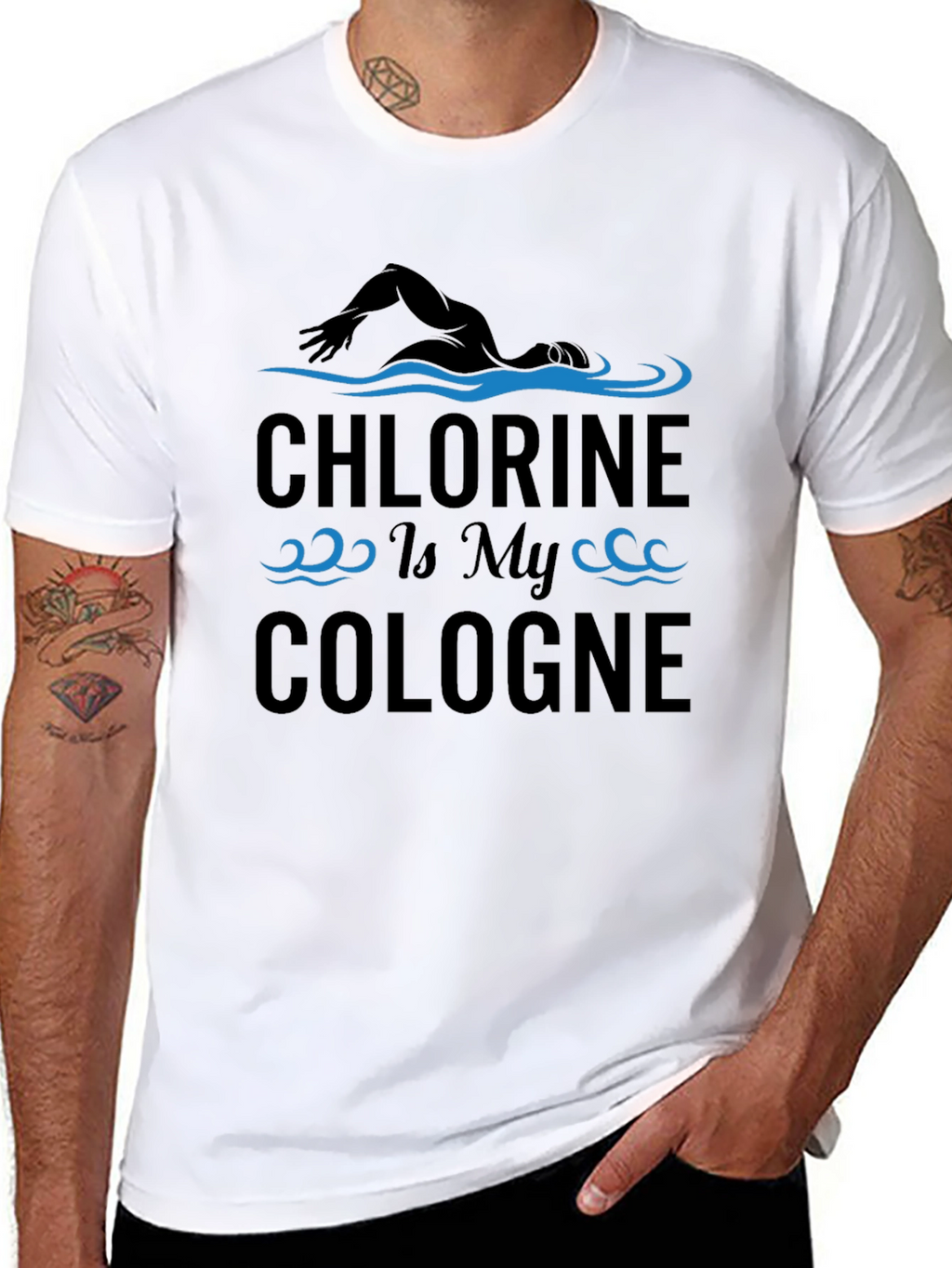 Chlorine is My Cologne Funny Swimmer T-Shirt