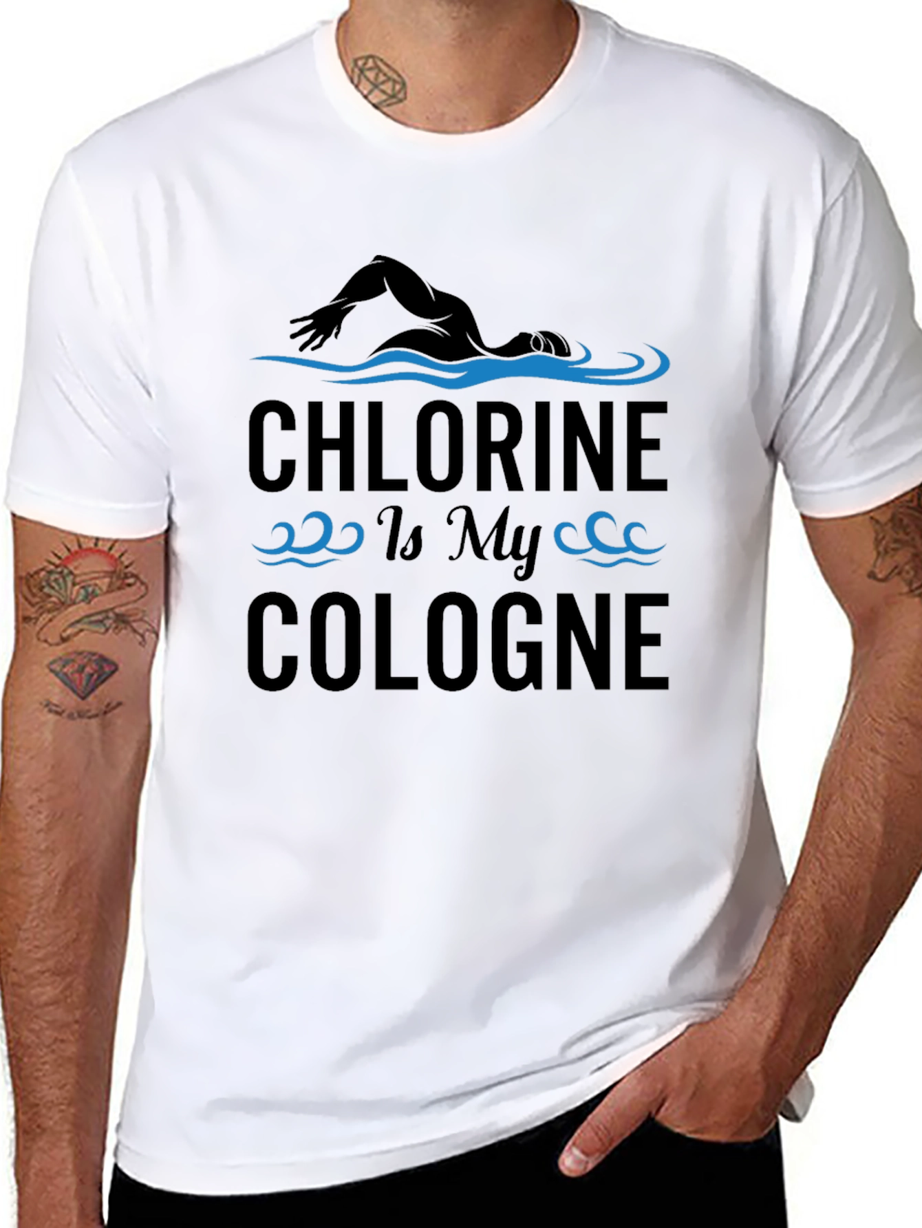 Chlorine is My Cologne Funny Swimmer T-Shirt