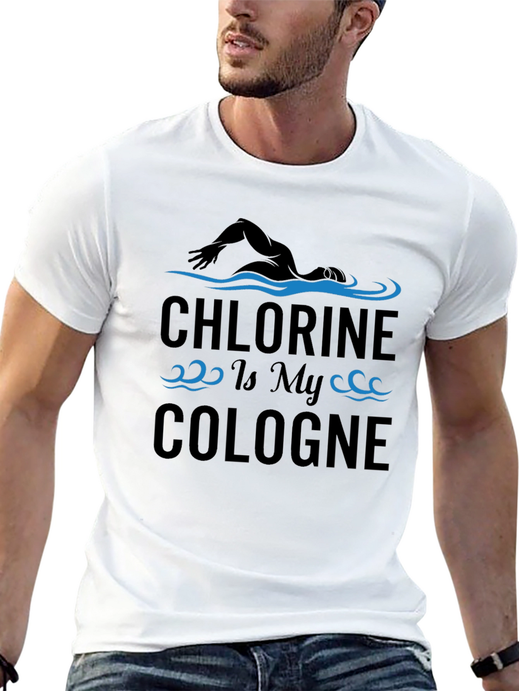 Chlorine is My Cologne Funny Swimmer T-Shirt