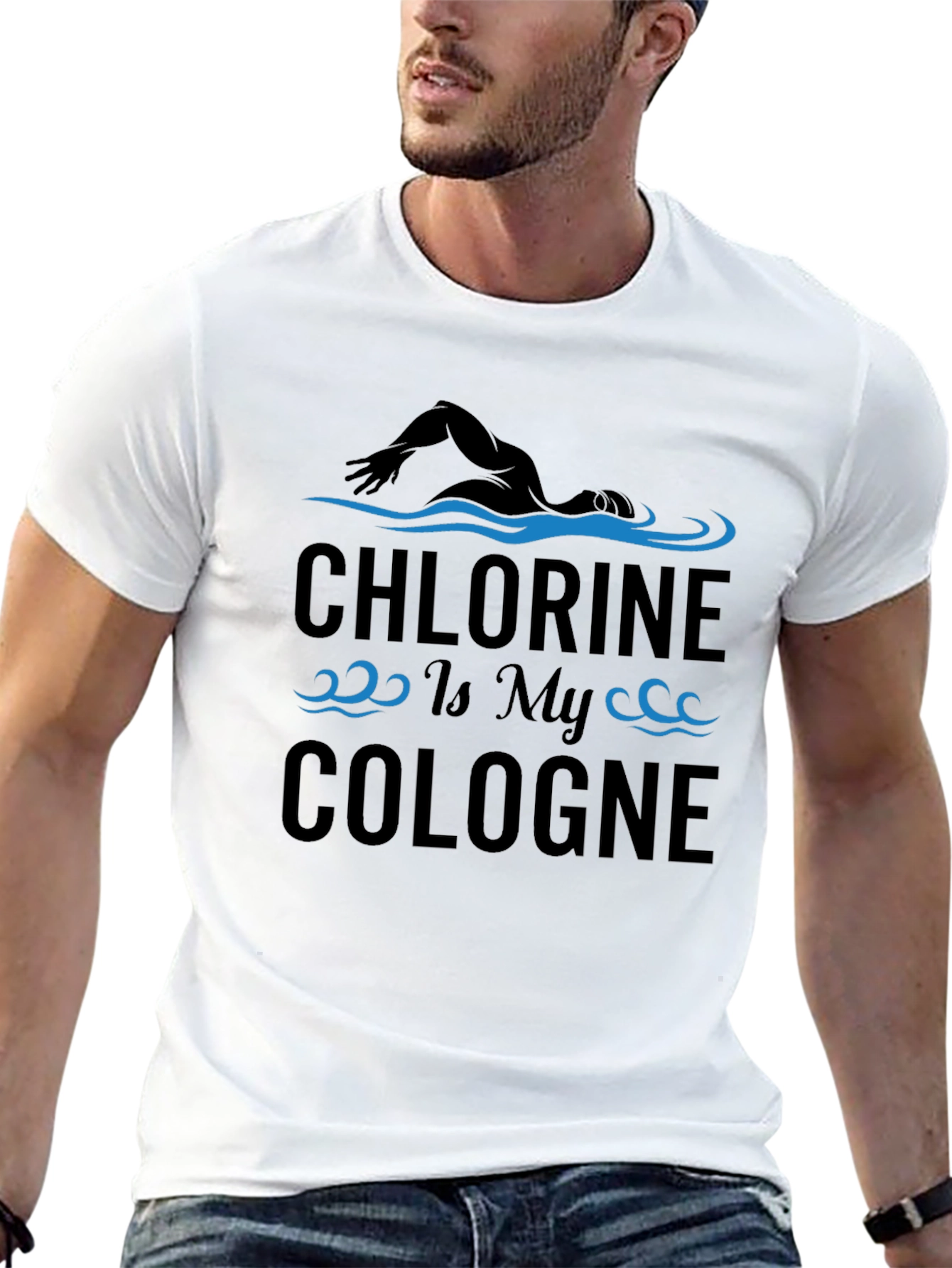 Chlorine is My Cologne Funny Swimmer T-Shirt
