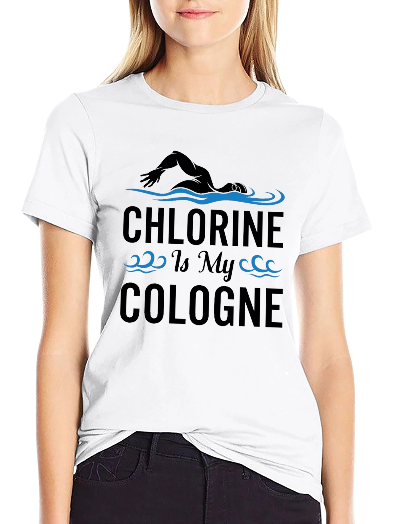 Chlorine is My Cologne Funny Swimmer T-Shirt