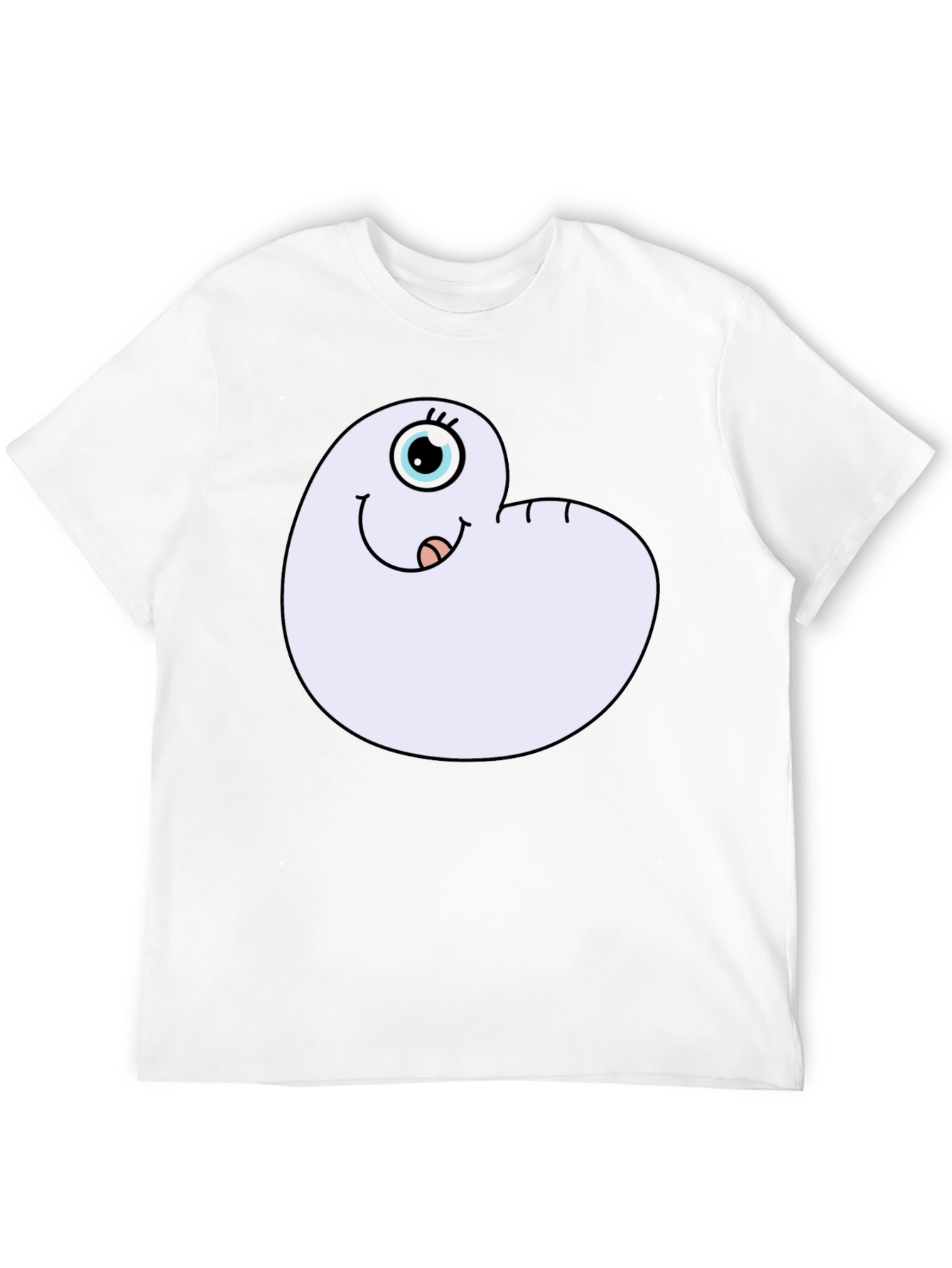 Cartoon Worm Tee - Funny Graphic T-Shirt