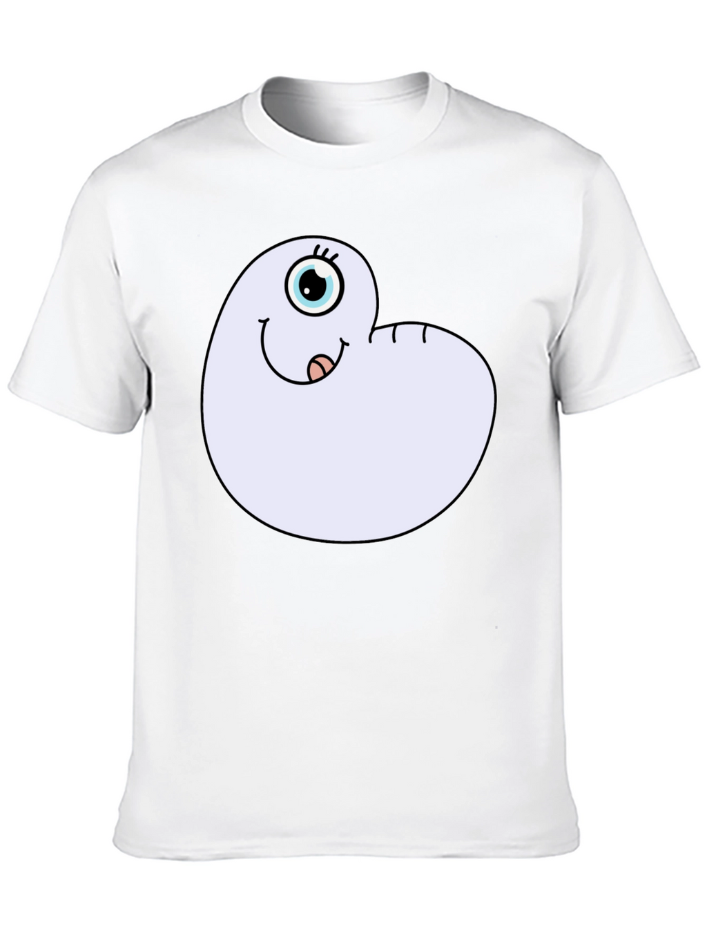 Cartoon Worm Tee - Funny Graphic T-Shirt