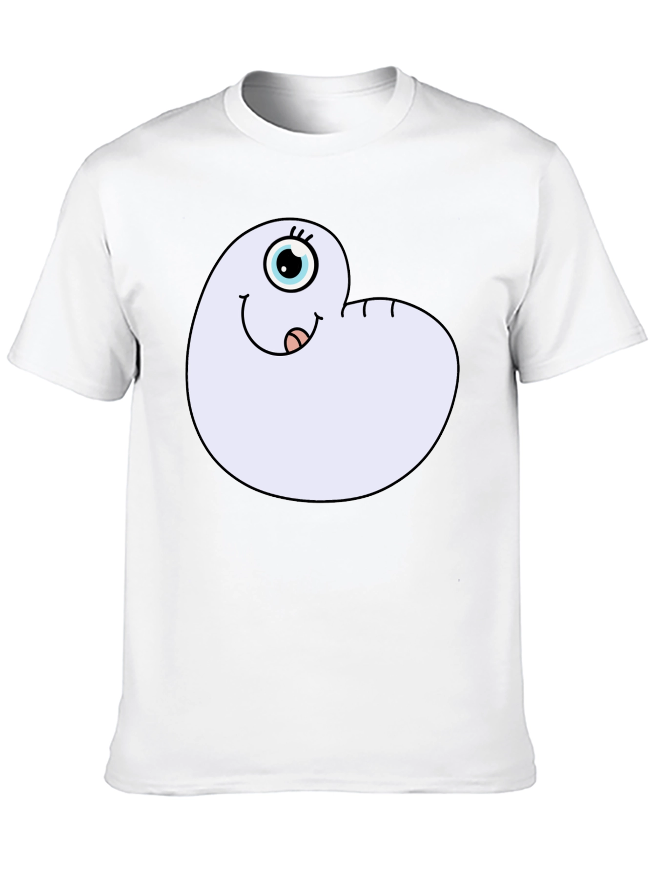 Cartoon Worm Tee - Funny Graphic T-Shirt