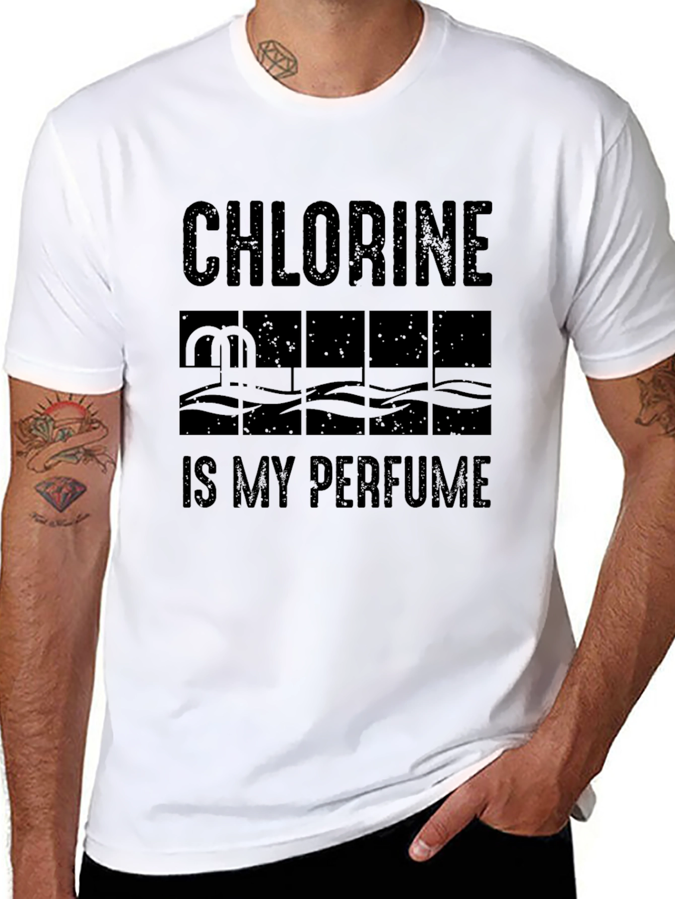 Chlorine is My Perfume T-Shirt - Swimmer Tee