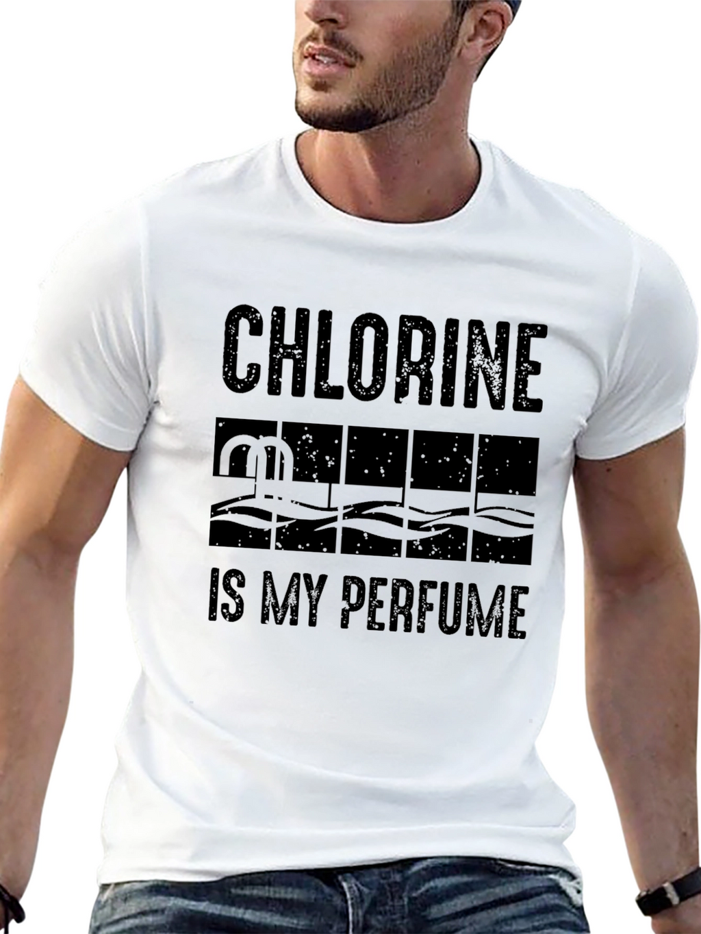 Chlorine is My Perfume T-Shirt - Swimmer Tee