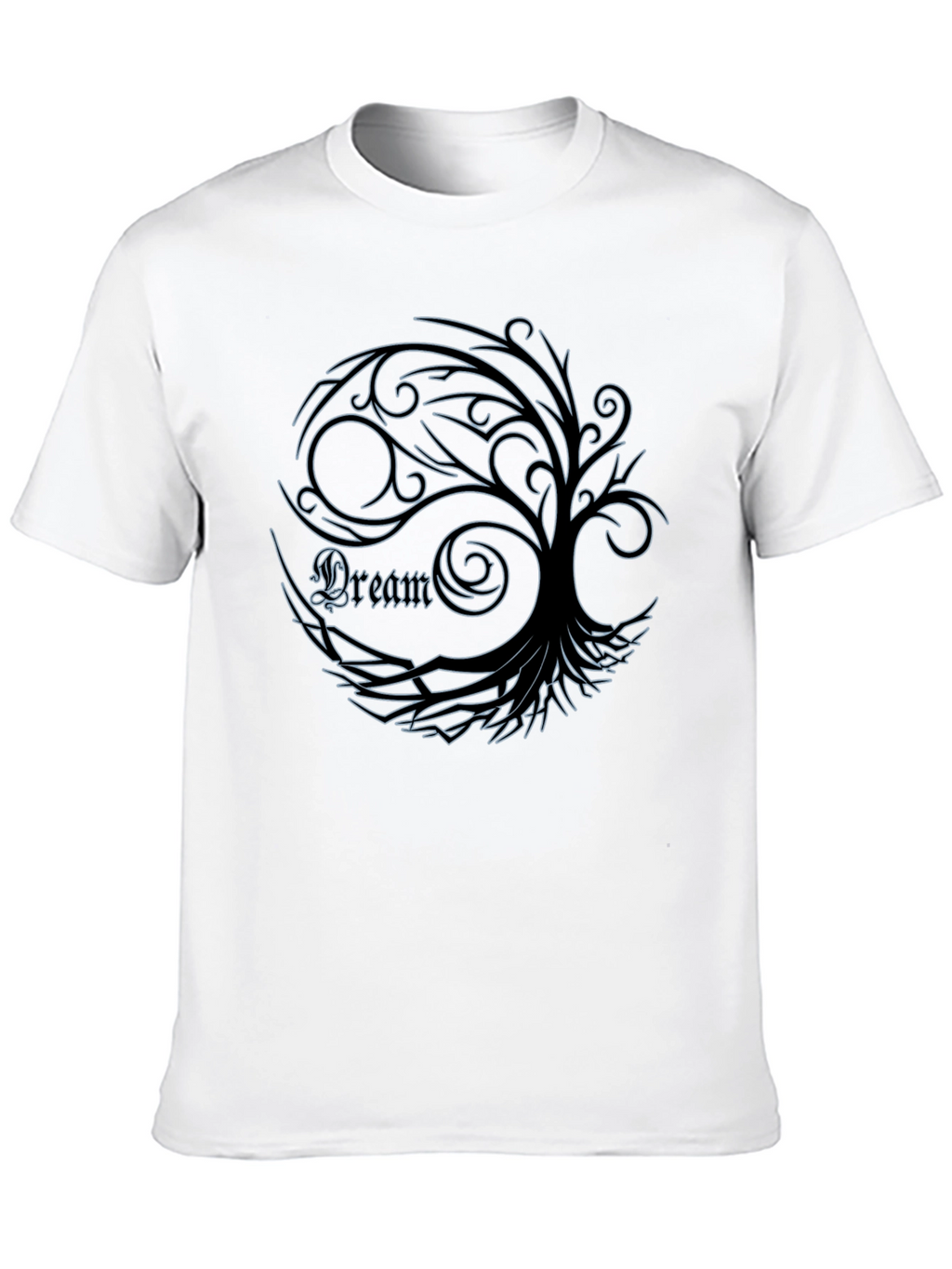 Dream Tree Graphic Tee - Stylish Mens Black T-Shirt