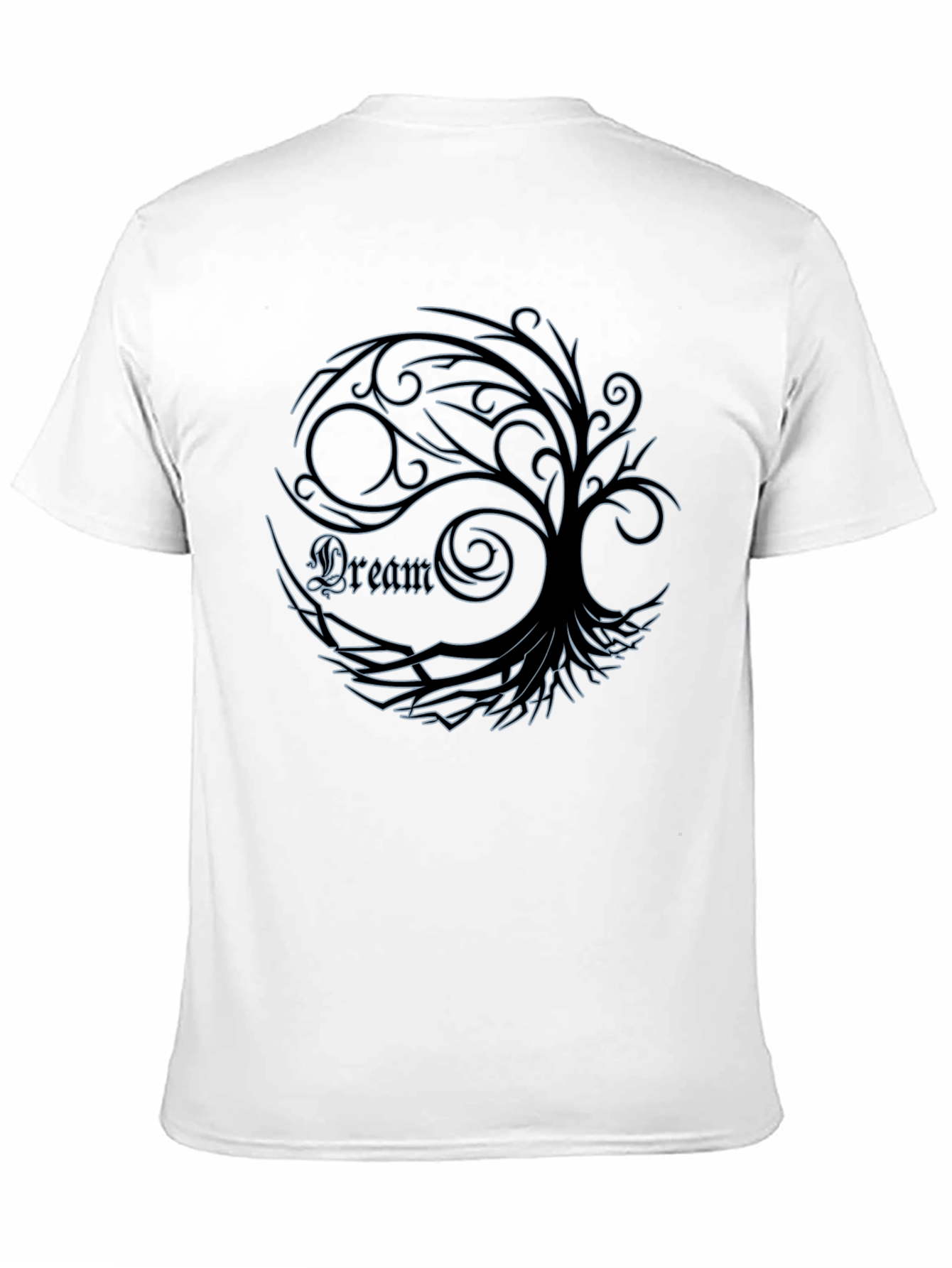 Dream Tree Graphic Tee - Stylish Mens Black T-Shirt