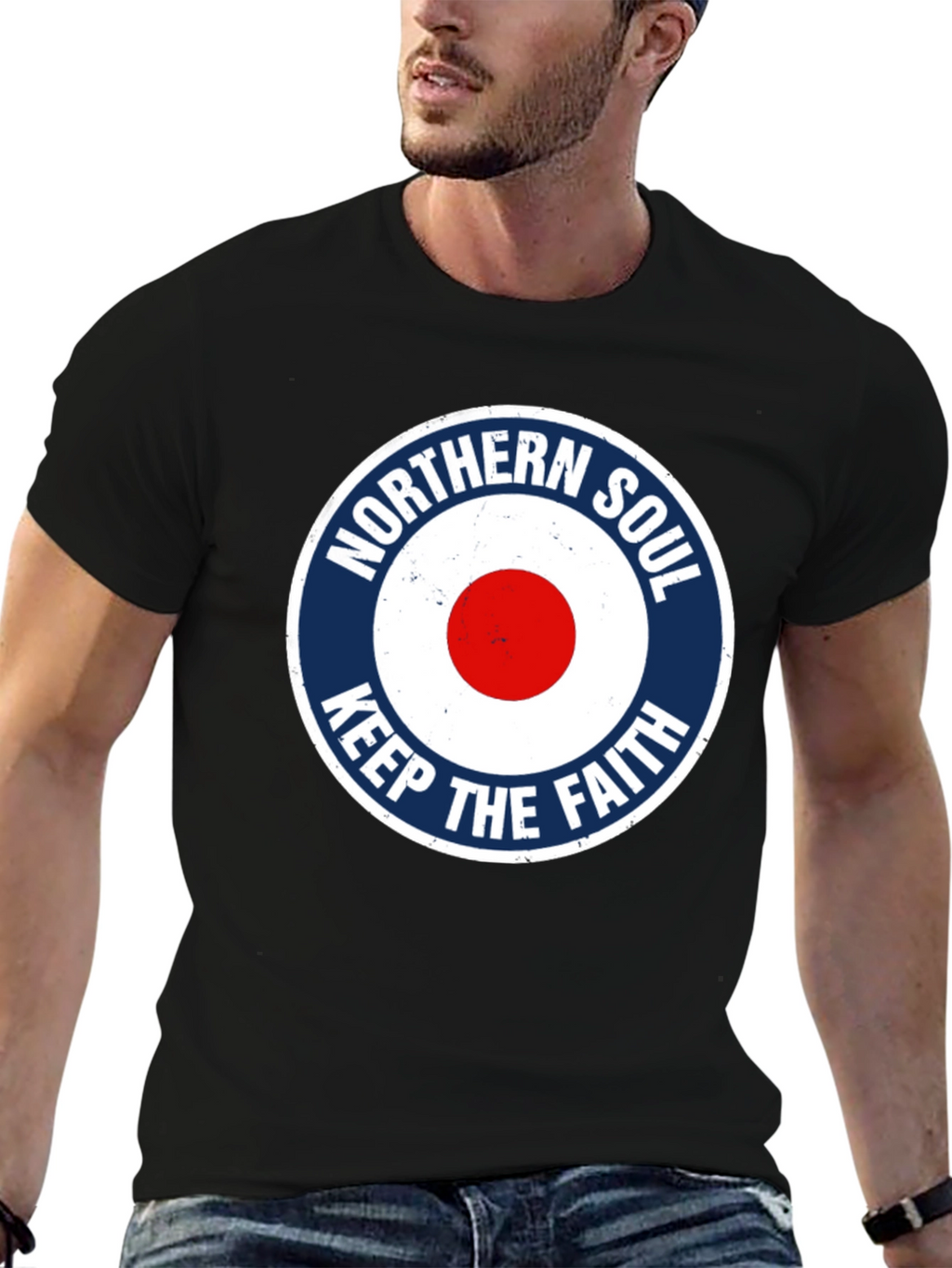 Northern Soul Keep The Faith Black T-Shirt