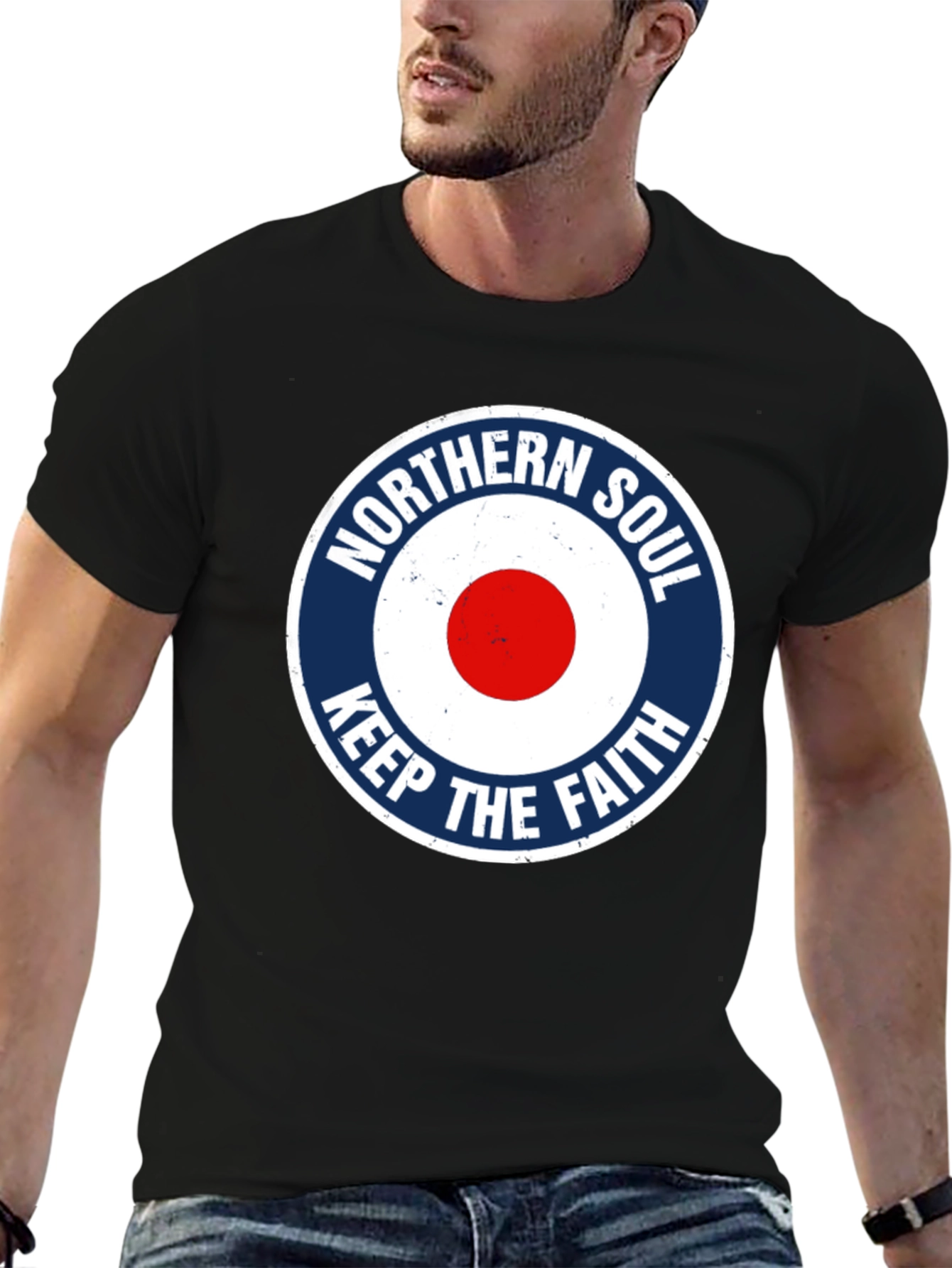 Northern Soul Keep The Faith Black T-Shirt