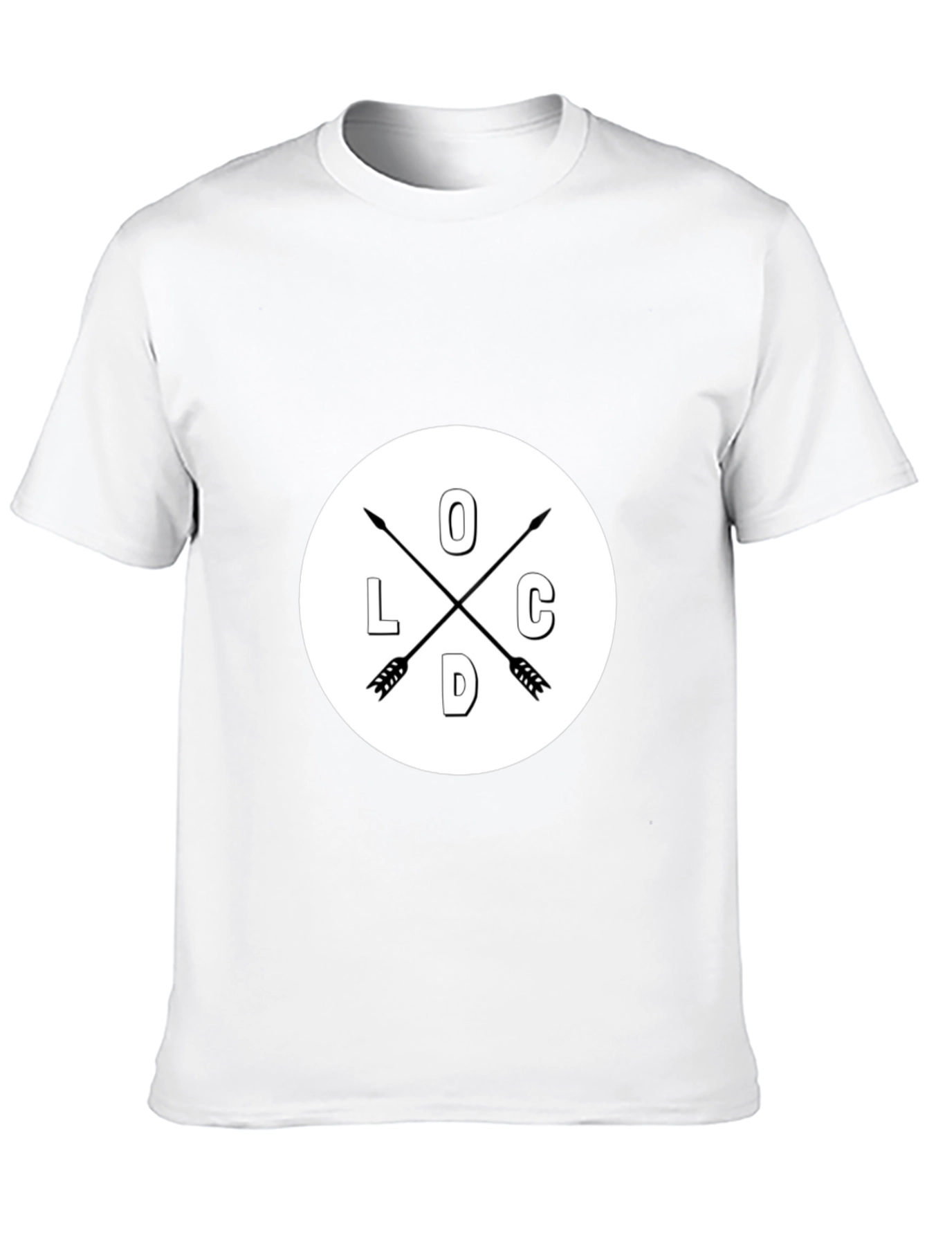 Cool Graphic Tee - Arrows and Initial Design
