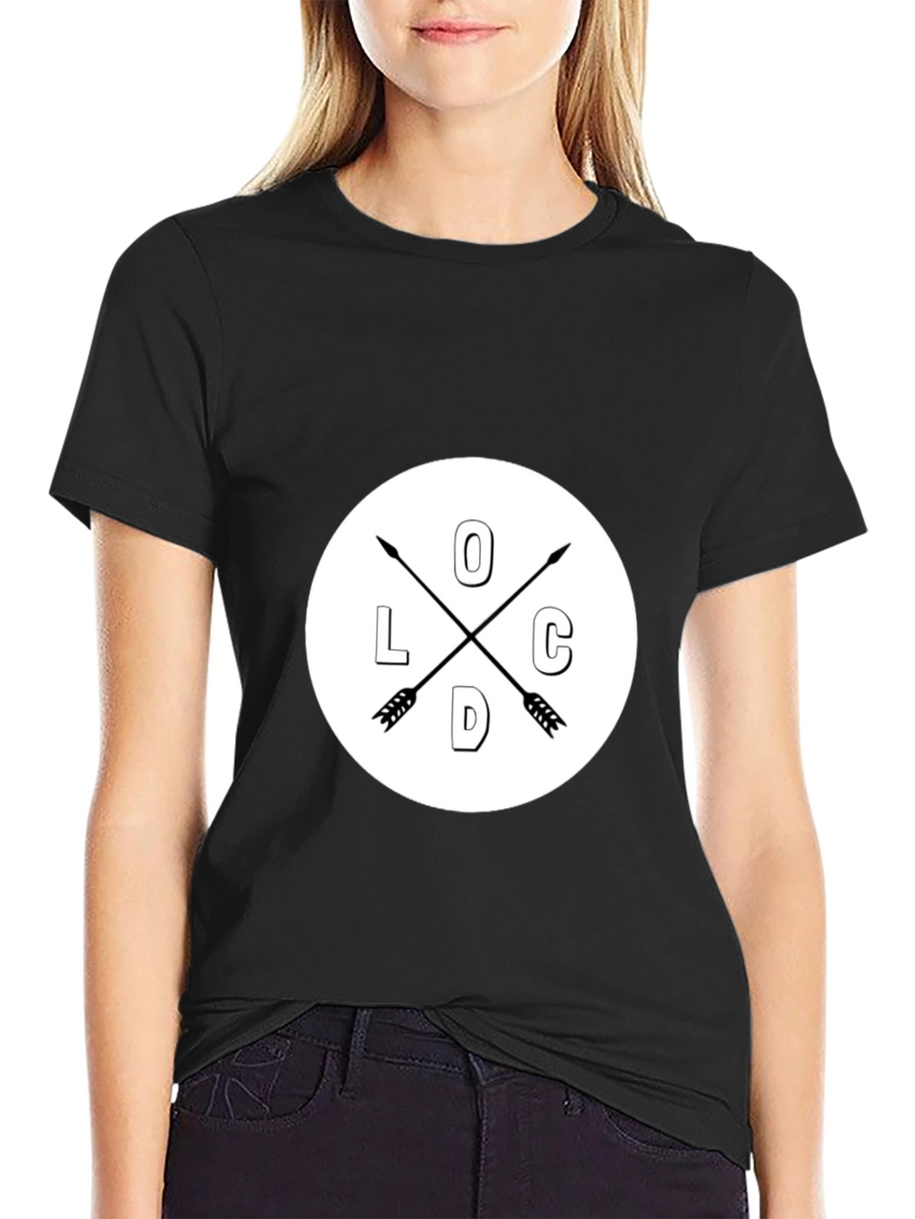 Cool Graphic Tee - Arrows and Initial Design