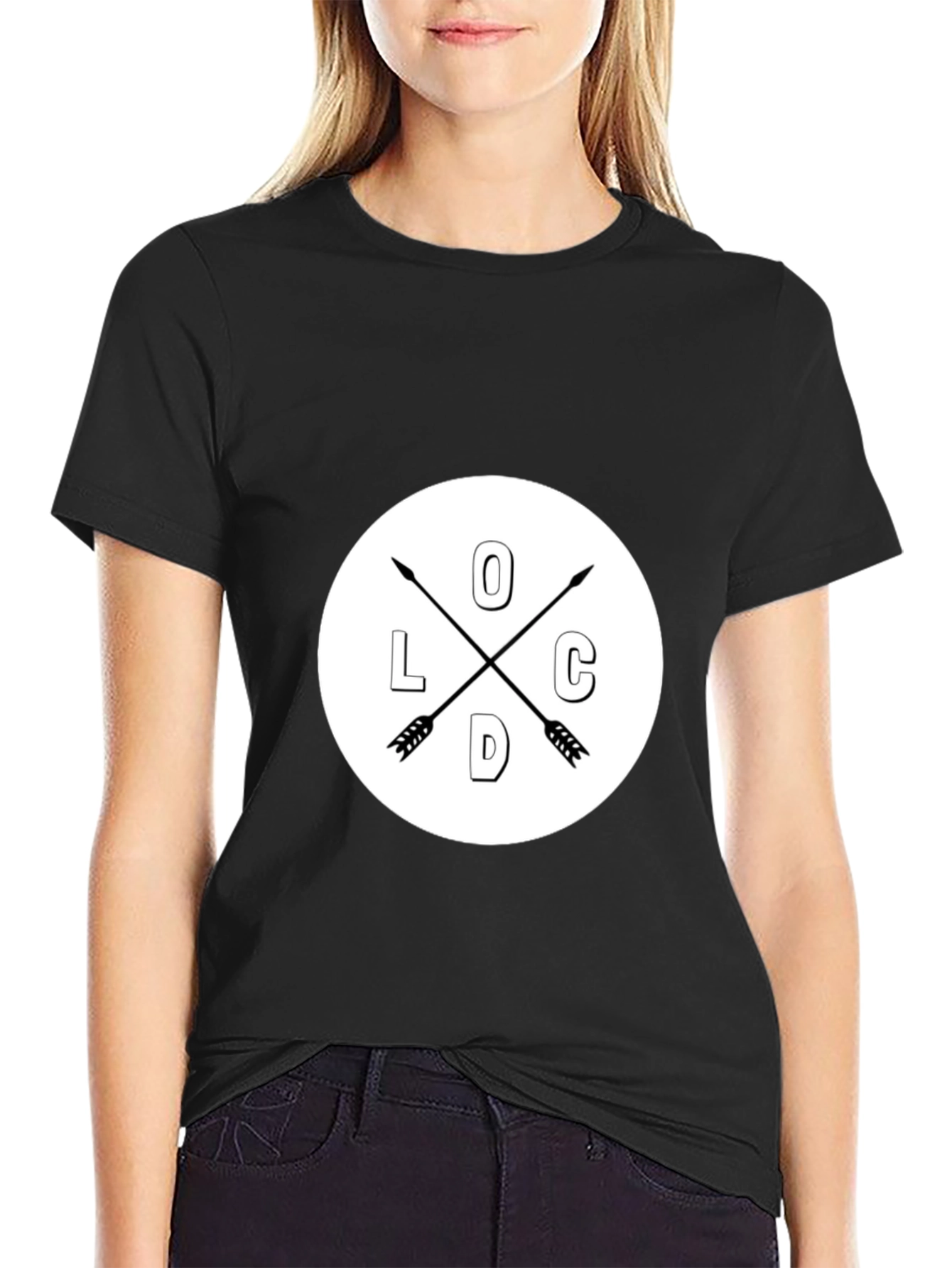 Cool Graphic Tee - Arrows and Initial Design