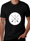Cool Graphic Tee - Arrows and Initial Design