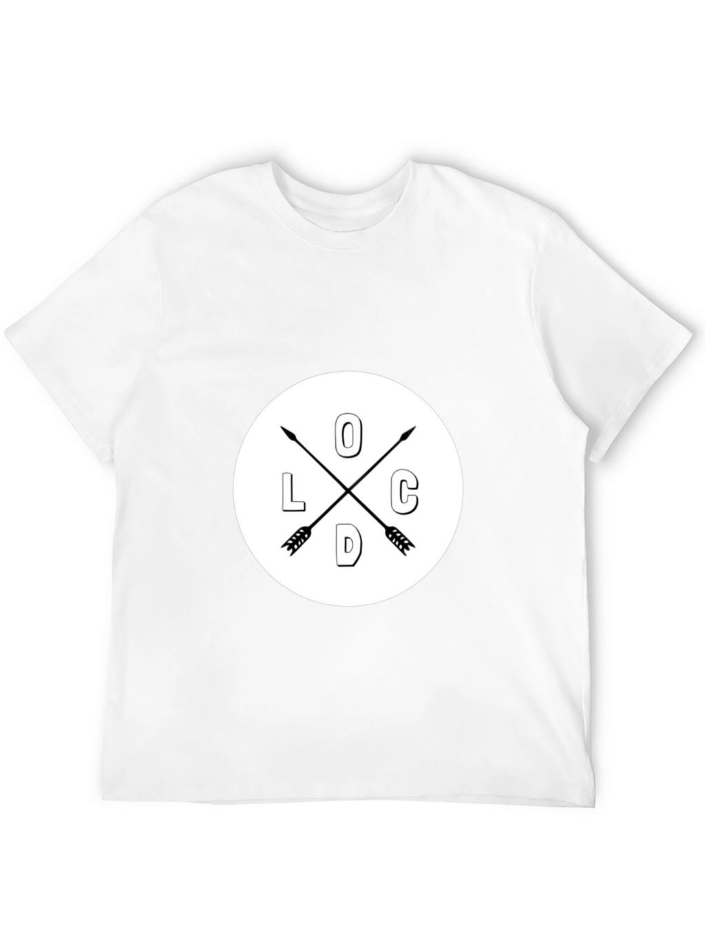 Cool Graphic Tee - Arrows and Initial Design