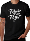 Forgive and Forget Black Graphic Tee