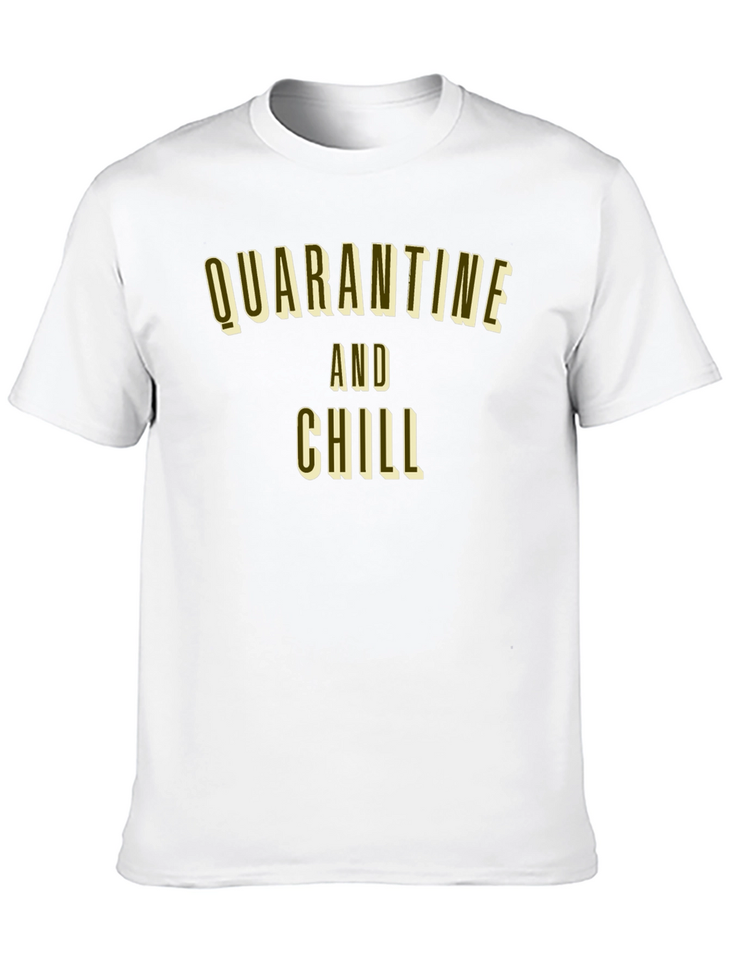 Quarantine and Chill Black Graphic Tee