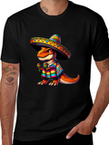 Dinosaur Fiesta T-Shirt - Cinco de Mayo Tee