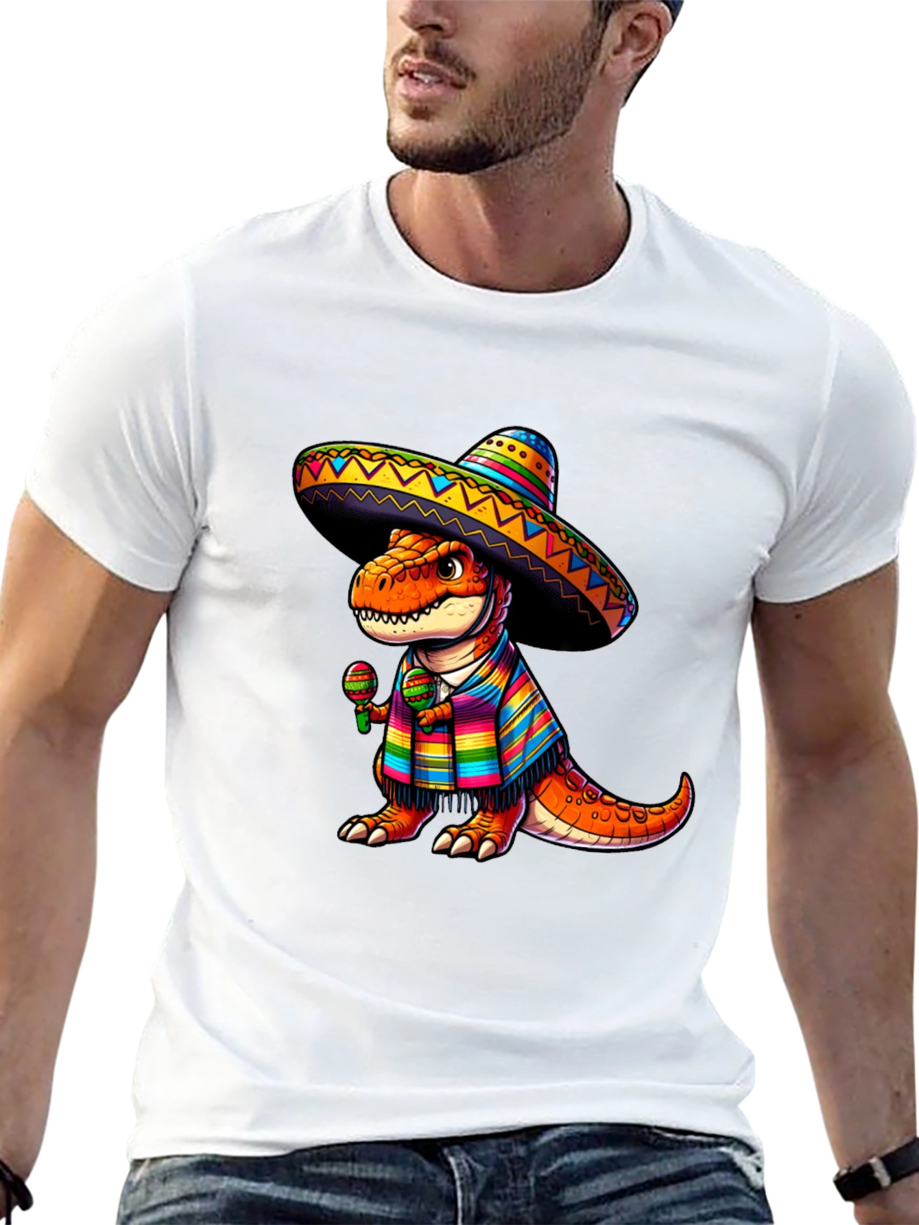 Dinosaur Fiesta T-Shirt - Cinco de Mayo Tee