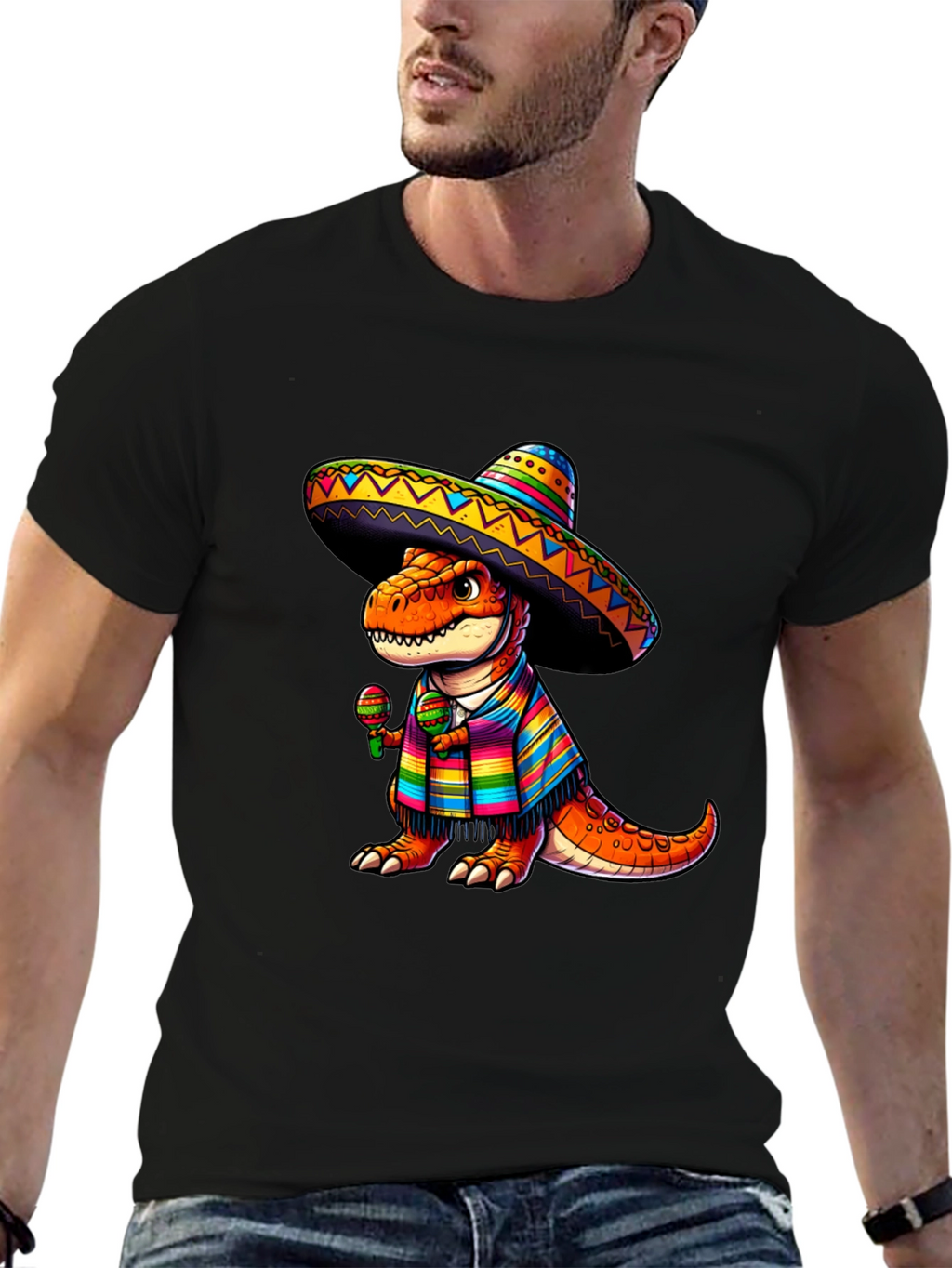 Dinosaur Fiesta T-Shirt - Cinco de Mayo Tee