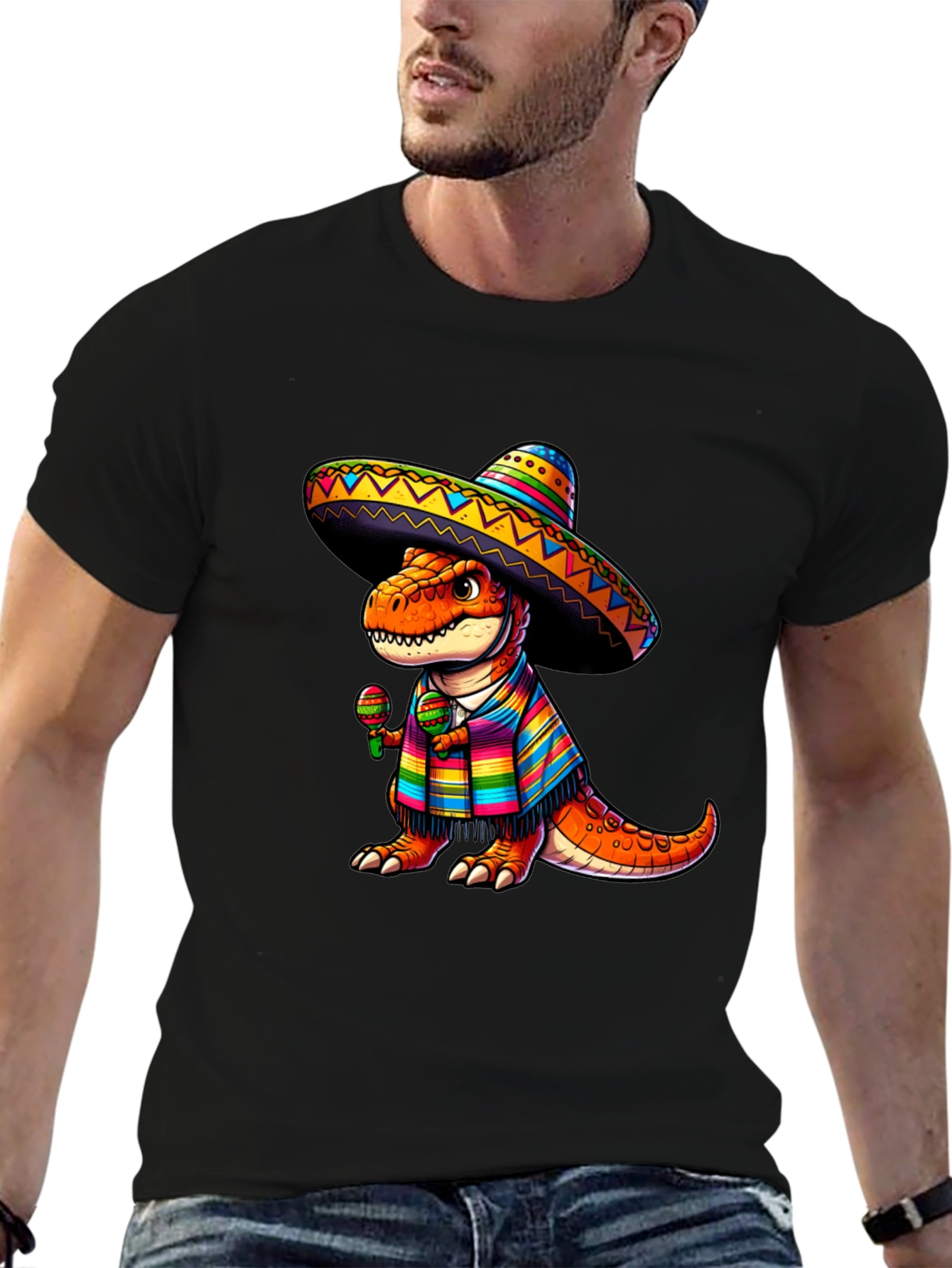 Dinosaur Fiesta T-Shirt - Cinco de Mayo Tee