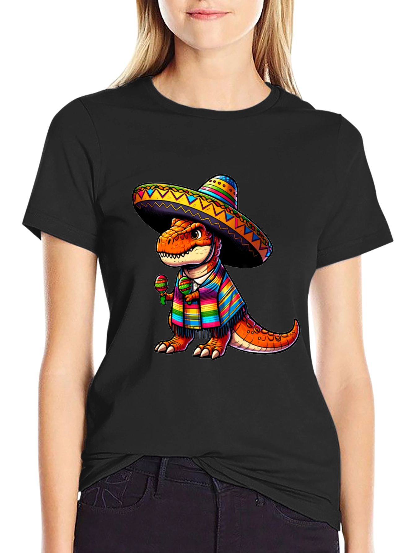Dinosaur Fiesta T-Shirt - Cinco de Mayo Tee