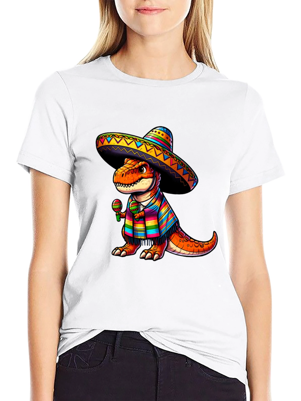 Dinosaur Fiesta T-Shirt - Cinco de Mayo Tee