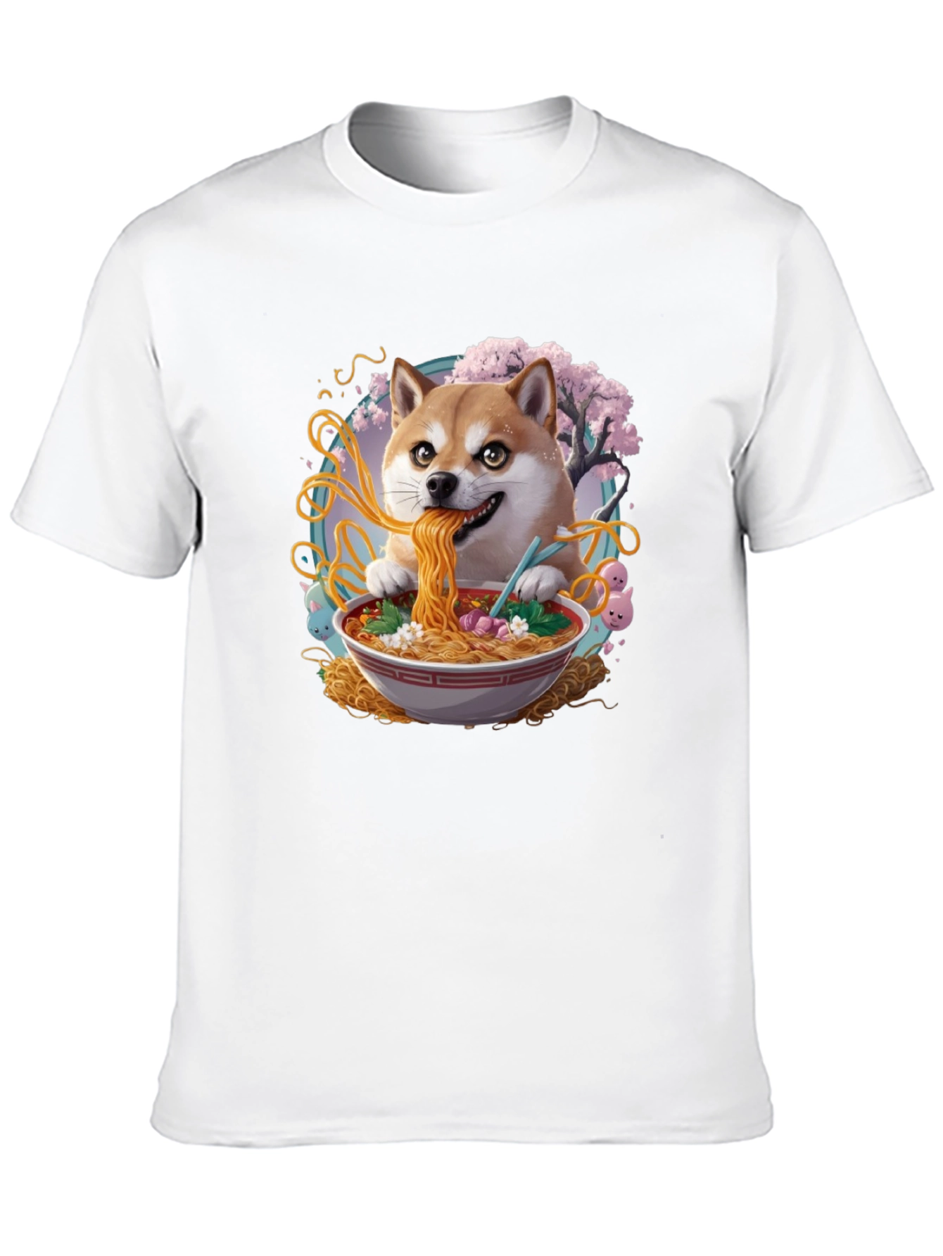 Shiba Inu Ramen T-Shirt - Anime Dog Tee