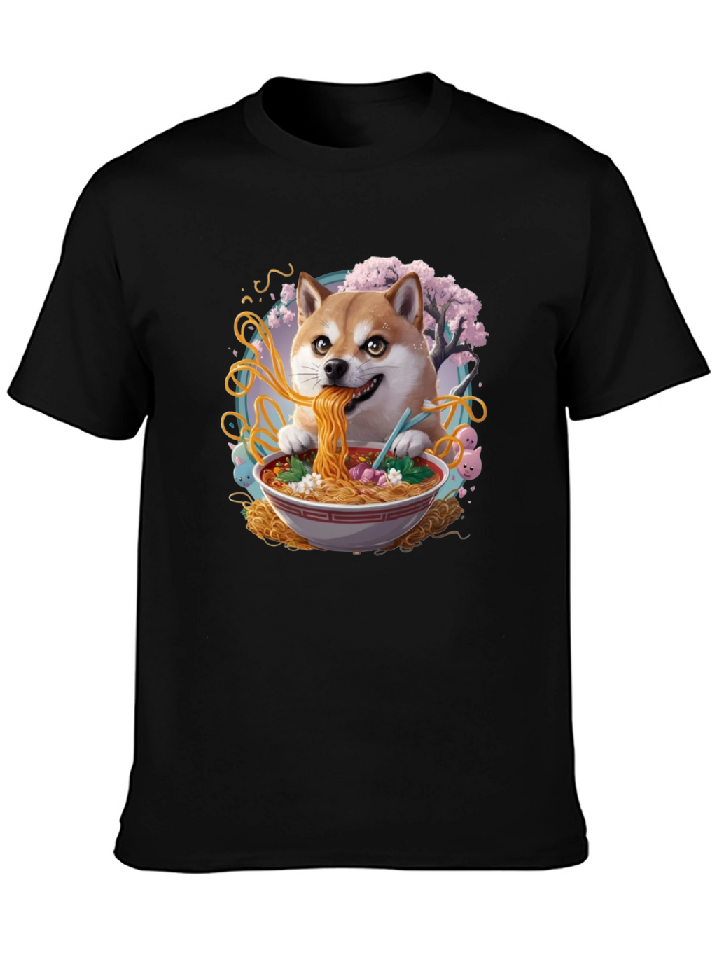 Shiba Inu Ramen T-Shirt - Anime Dog Tee