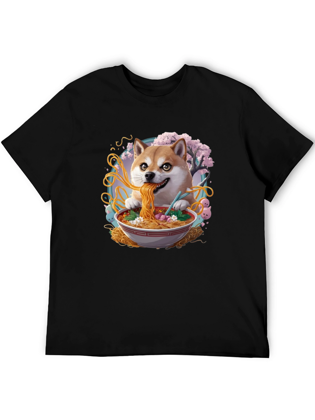 Shiba Inu Ramen T-Shirt - Anime Dog Tee