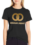 Groom Squad Wedding Rings Graphic Tee