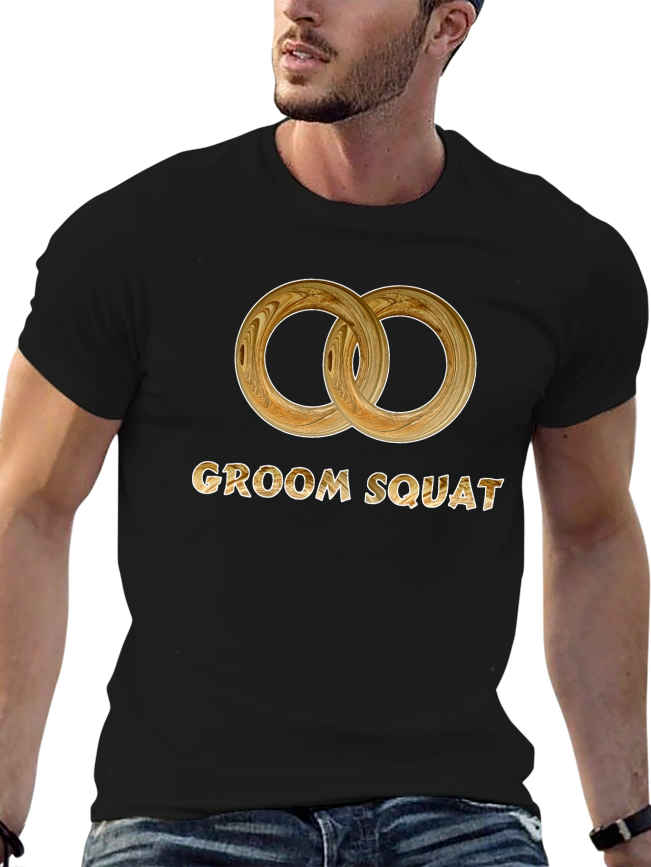 Groom Squad Wedding Rings Graphic Tee