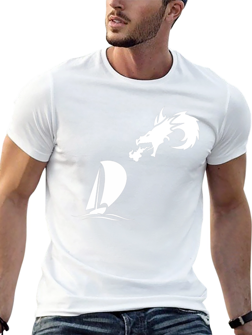 Dragon & Sailboat Graphic Tee