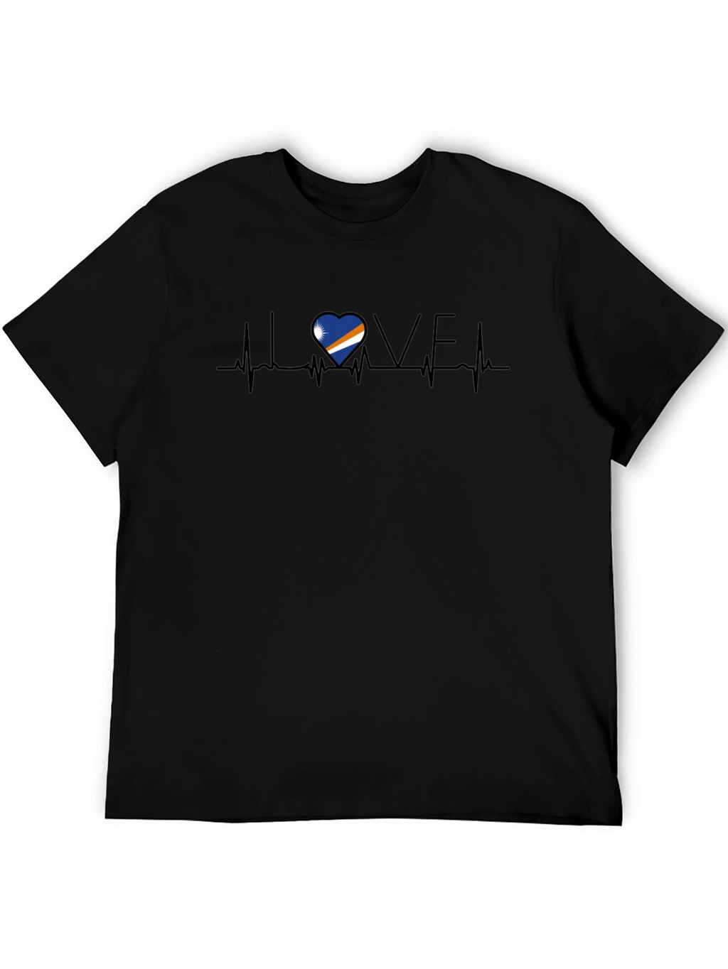 Marshall Islands Love Heartbeat T-Shirt