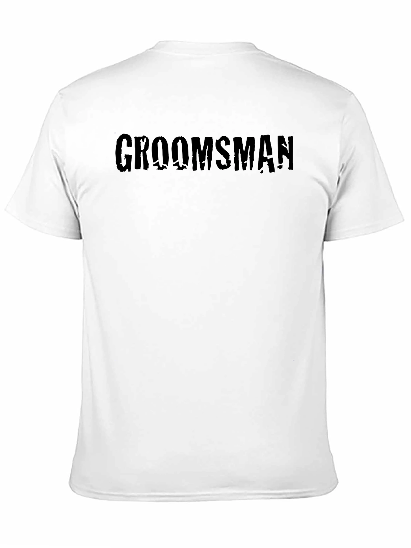 Groomsman Crew Neck Graphic Tee - Black
