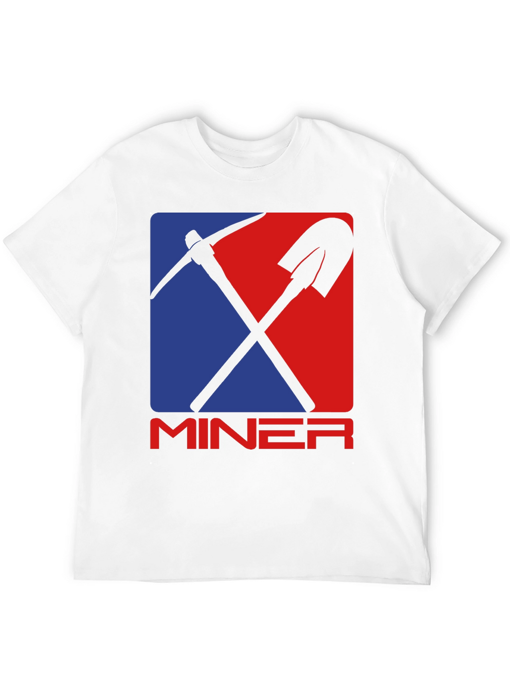 Miner Graphic Tee - Pickaxe & Shovel Design