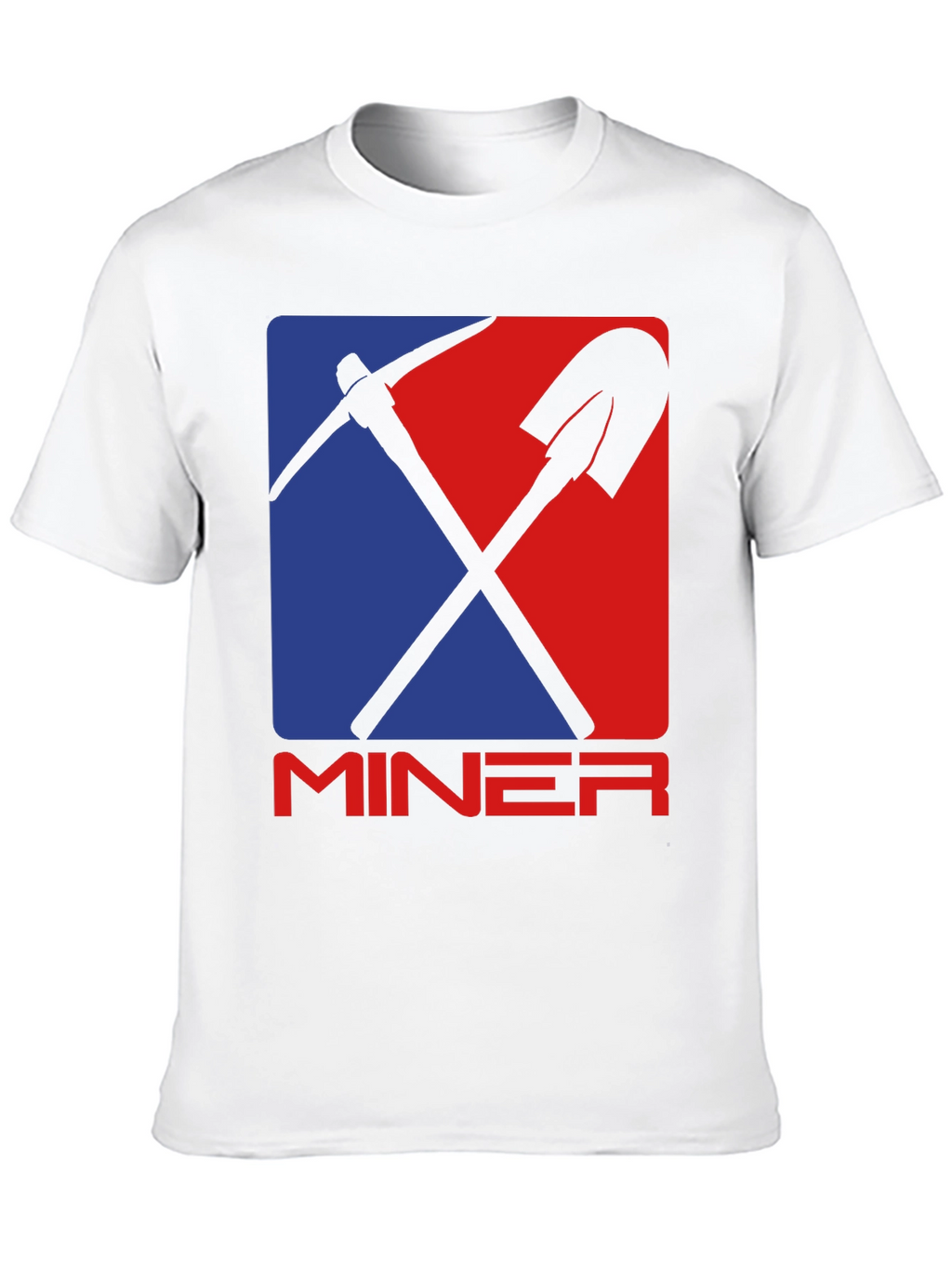 Miner Graphic Tee - Pickaxe & Shovel Design