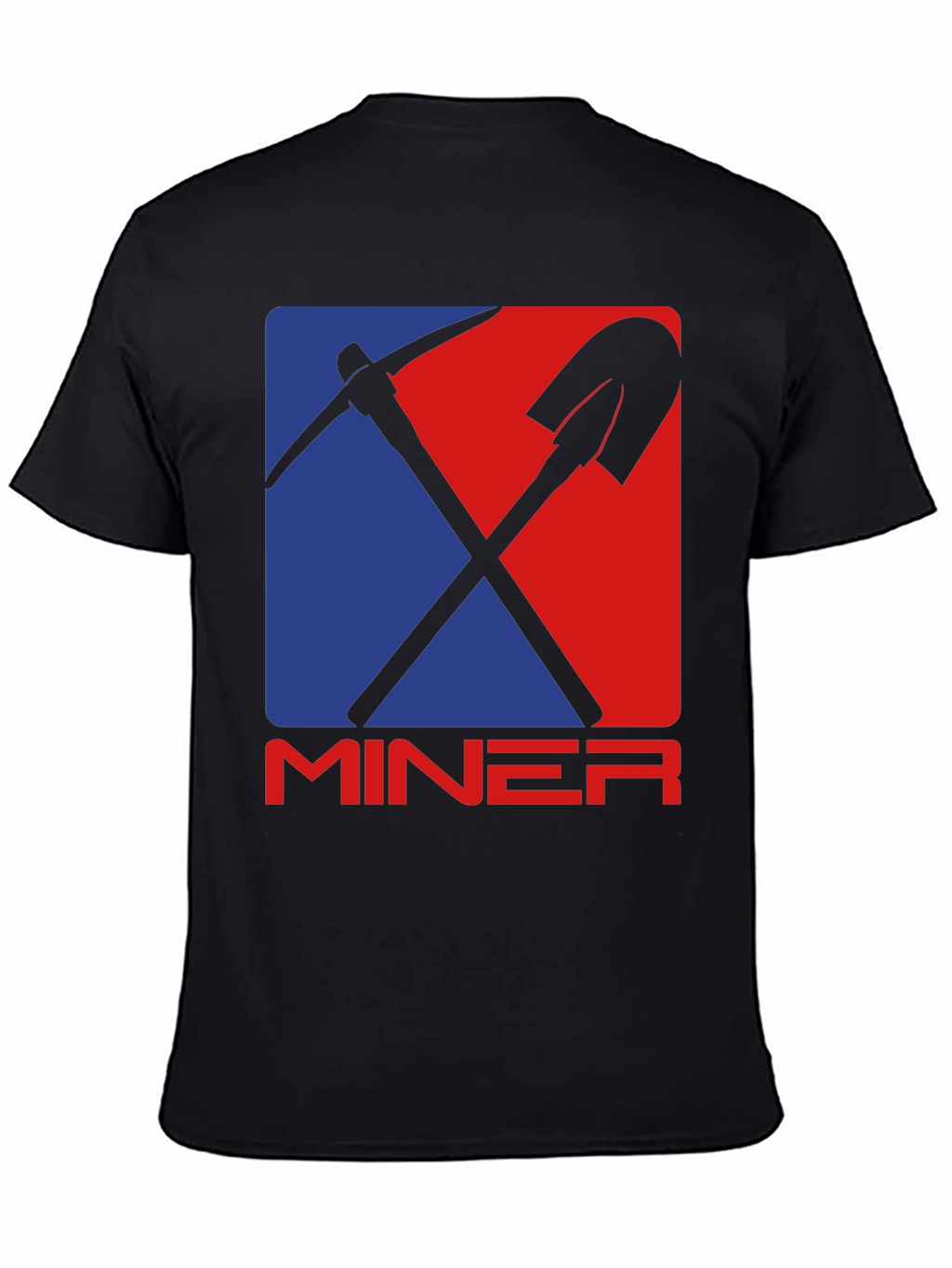 Miner Graphic Tee - Pickaxe & Shovel Design